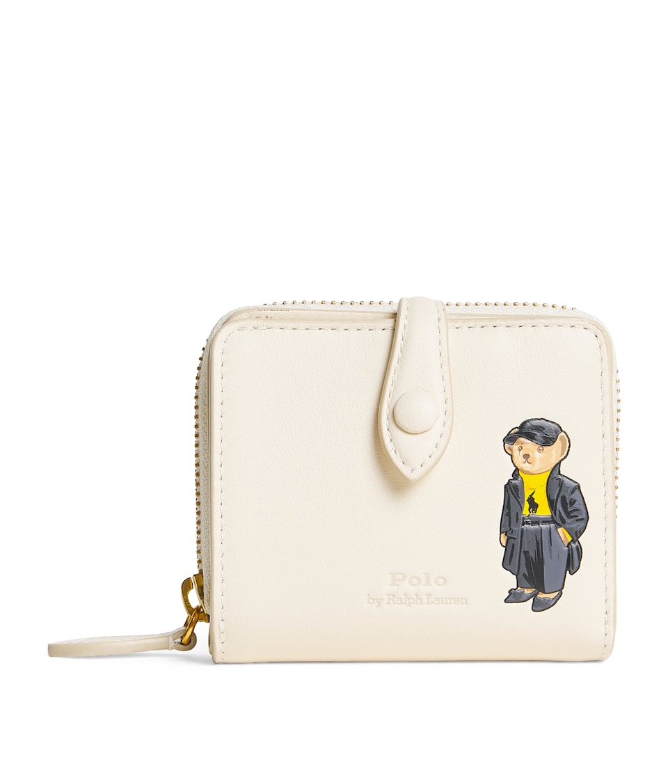 Leather Polo Bear Wallet