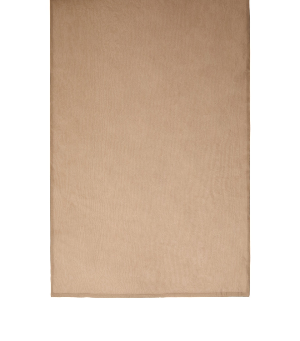 Max Mara Silk-Blend Square Stole Scarf Honey