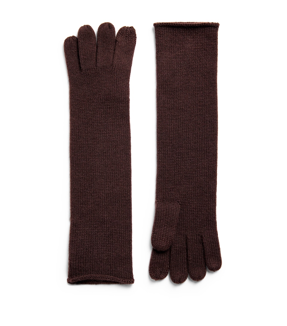 Long Wool-Cashmere Gloves