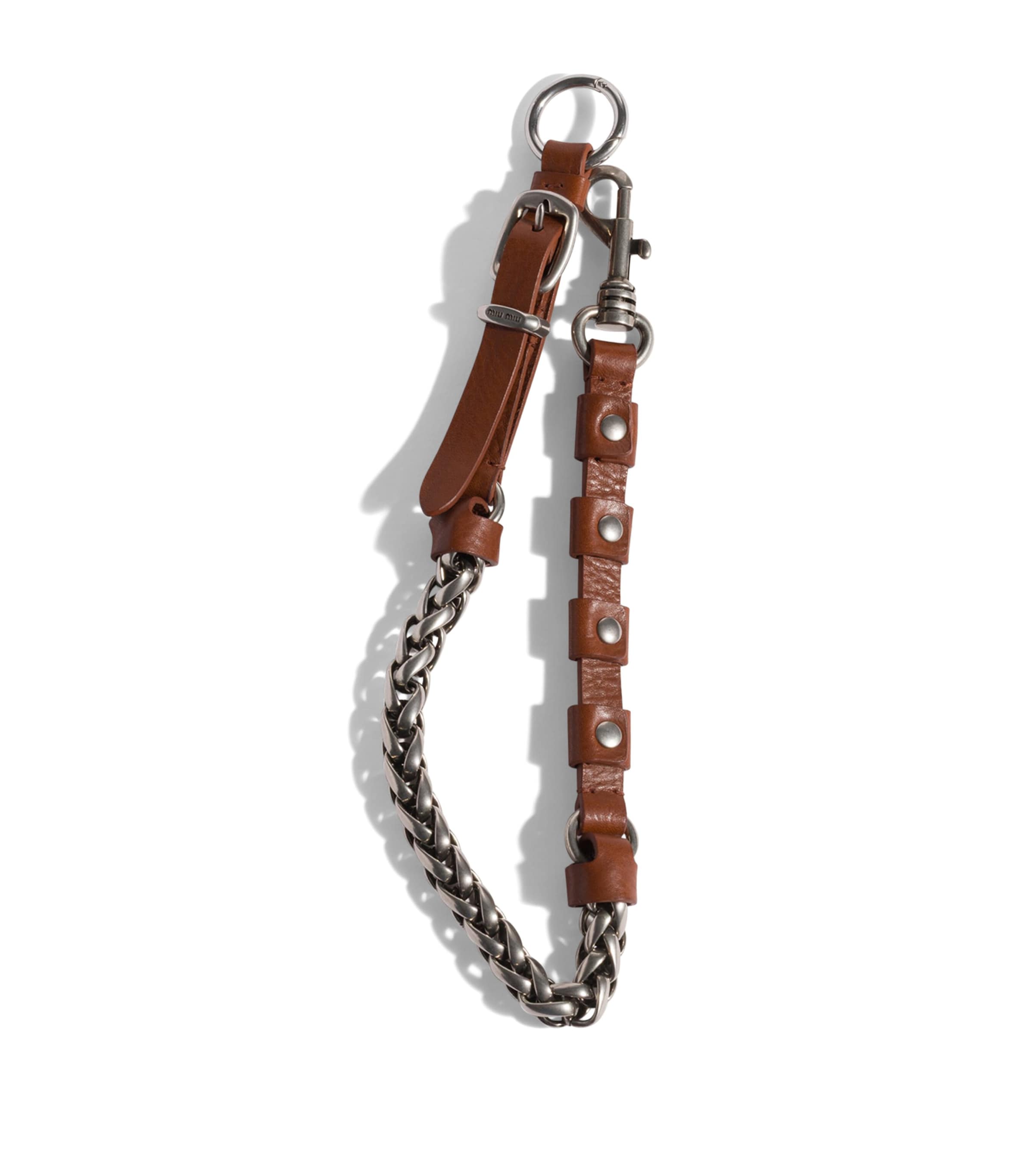 Miu Miu Leather Trick Keyring