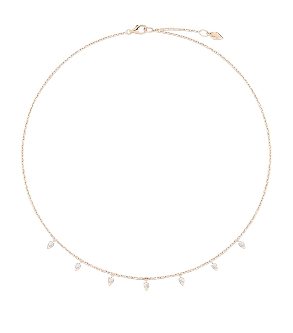 Rose Gold and Diamond Sunlight Choker Necklace