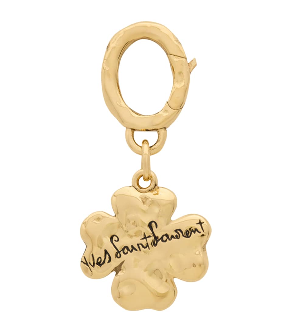 Saint Laurent Engraved Clover Charm