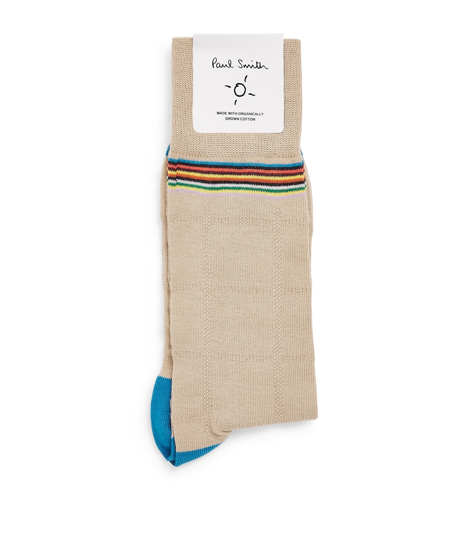 Paul Smith Mens Michael CHQ Socks Brown