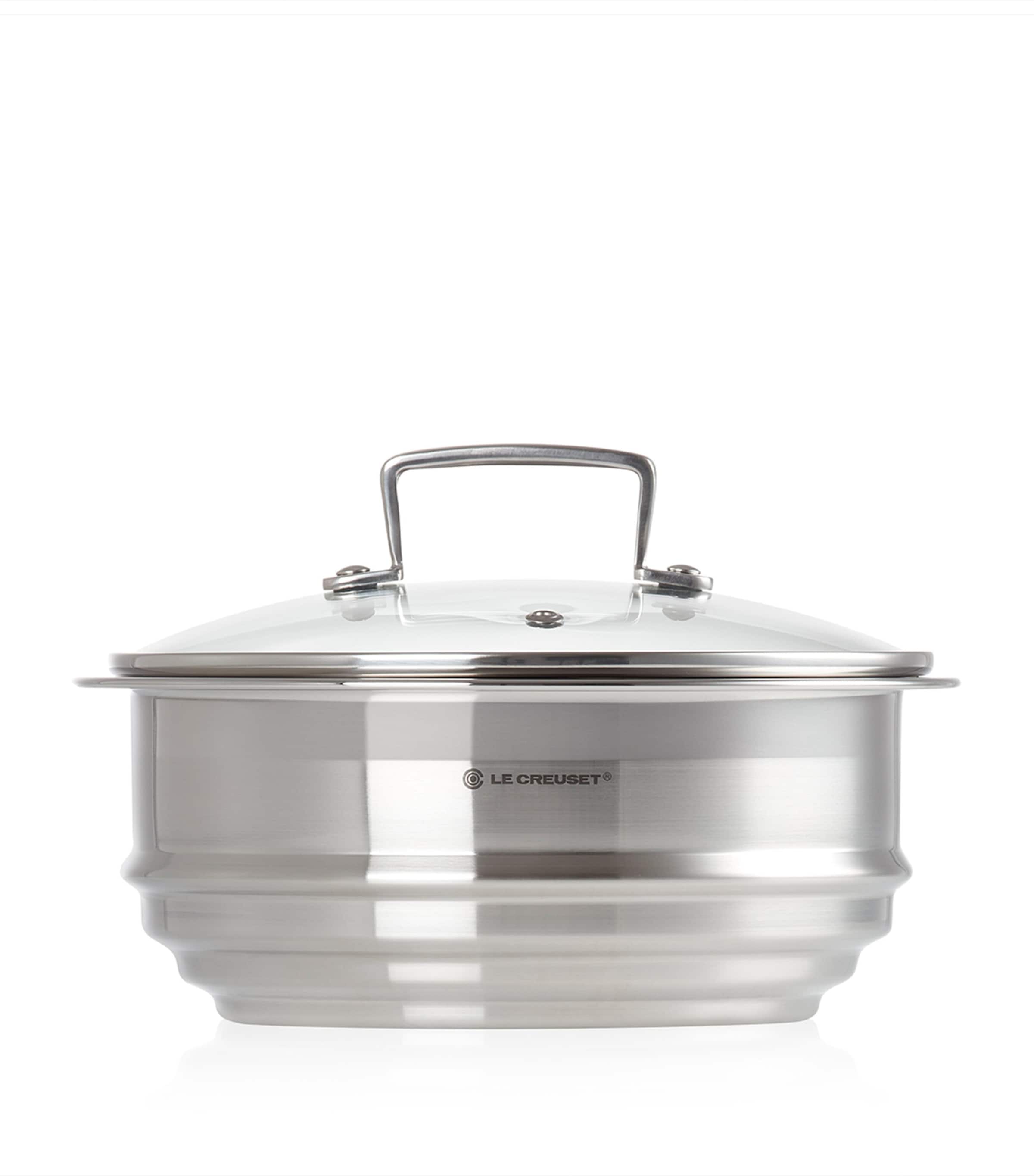 Le Creuset 3-Ply Stainless Steel Multi Steamer with Glass Lid Steel