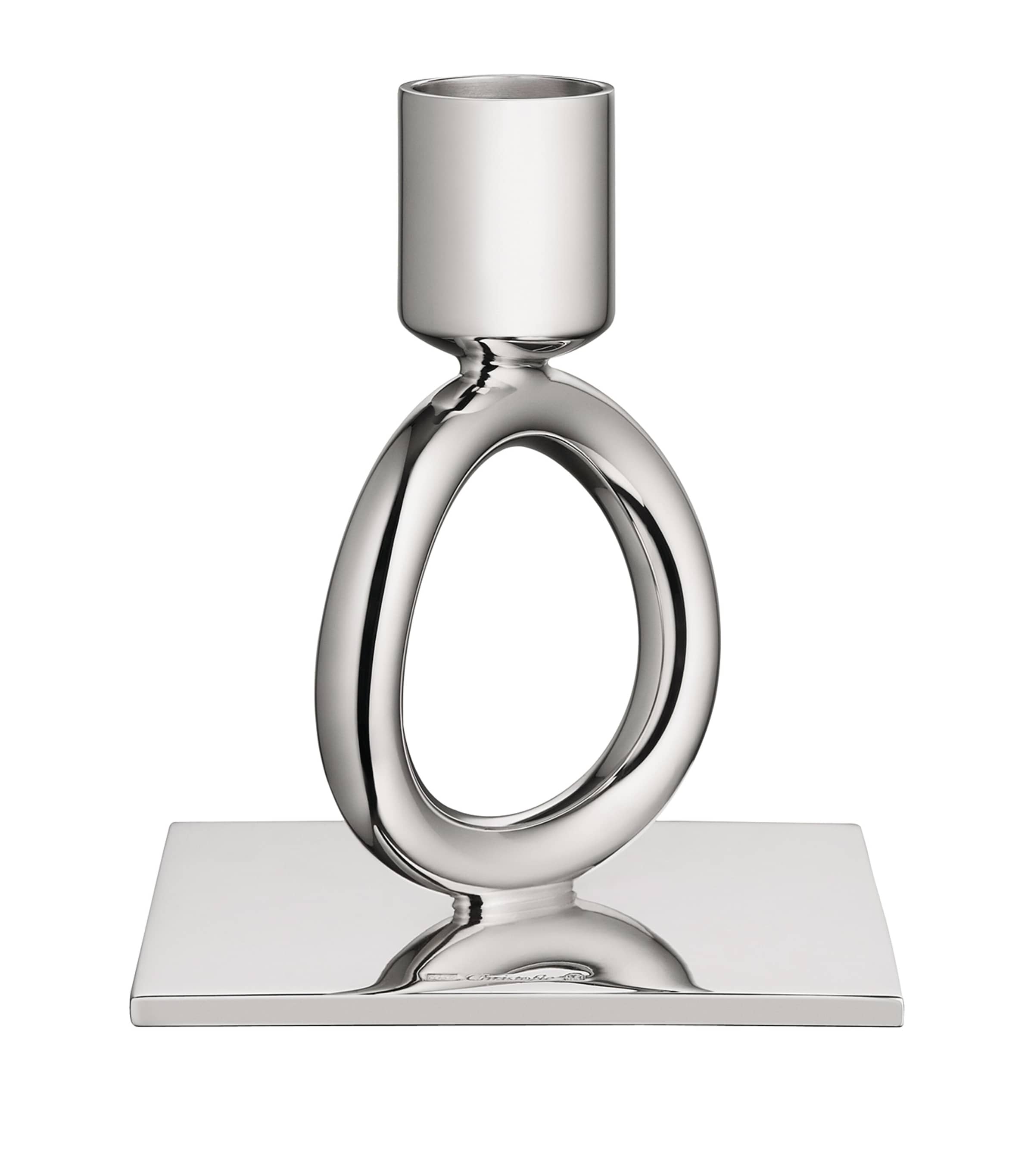 Silver-Plated Vertigo Ring Candlestick
