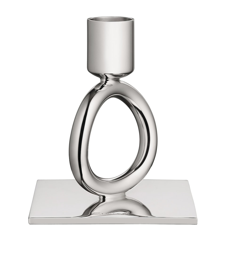 Silver-Plated Vertigo Ring Candlestick