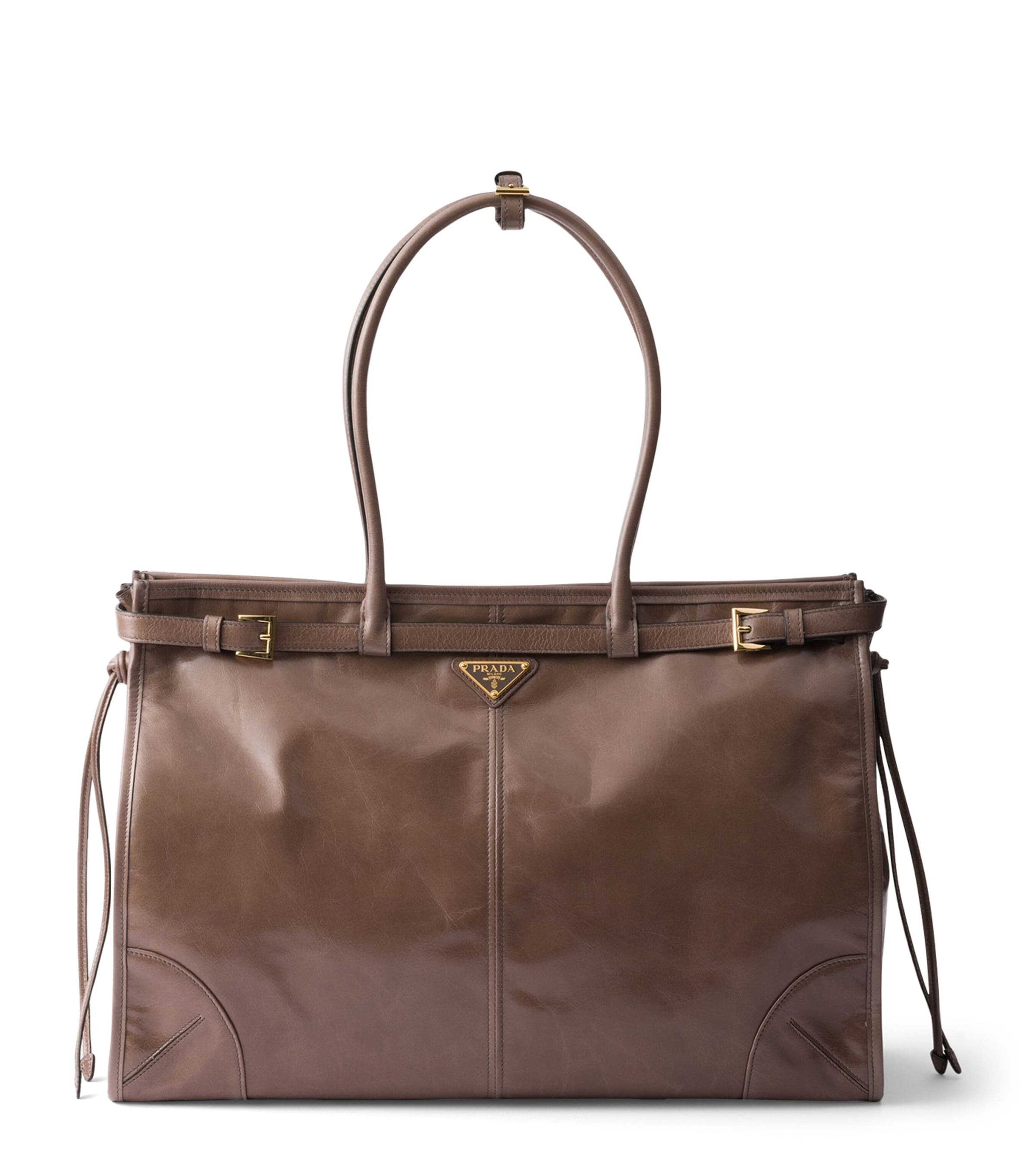 Extra Large Leather Bonnie Top-Handle Bag