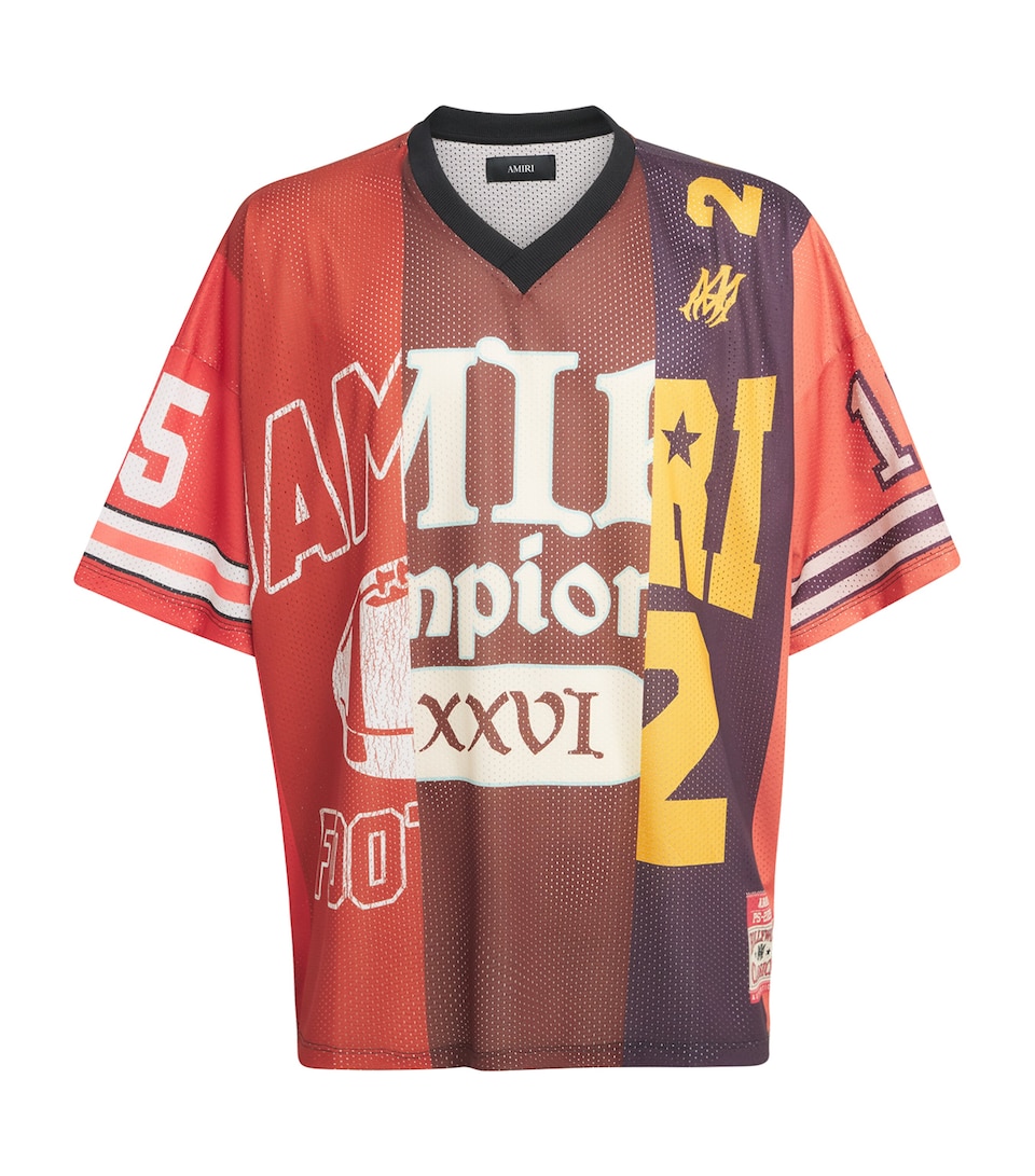 Mesh Spliced Oversized T-Shirt