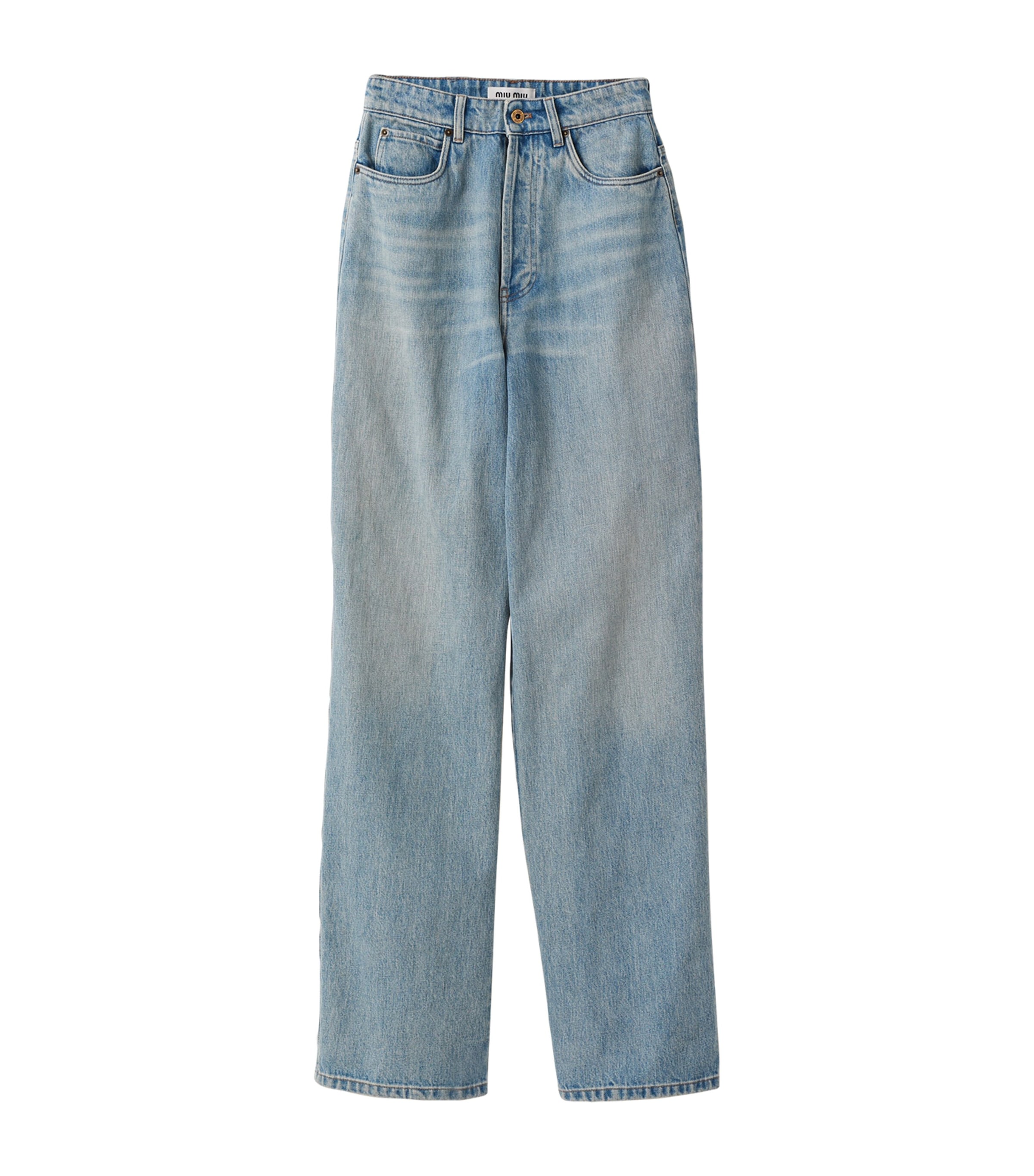 Miu Miu Womens Straight-Leg Jeans