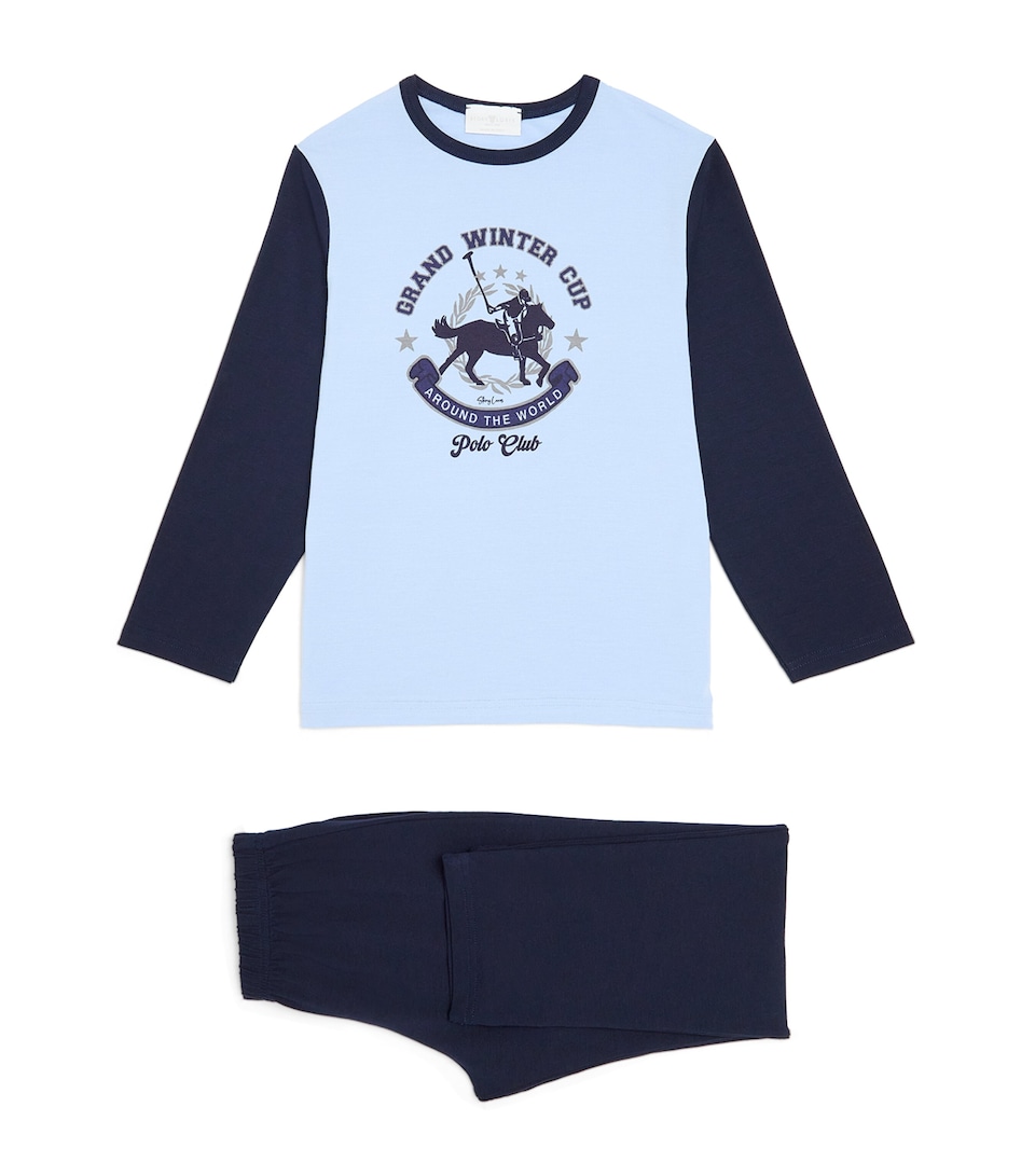Polo Print Pyjamas (3-14 Years)