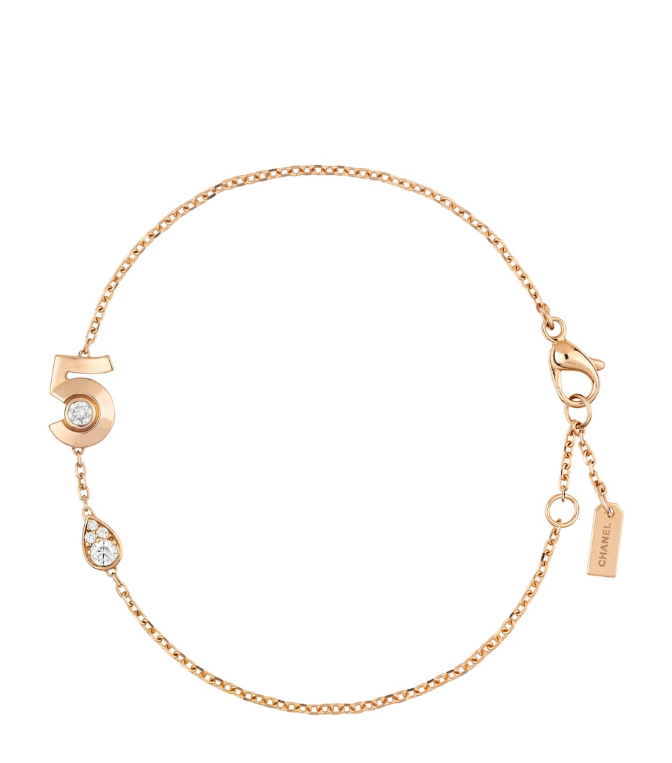 Yellow Gold and Diamond Extrait de N°5 Bracelet