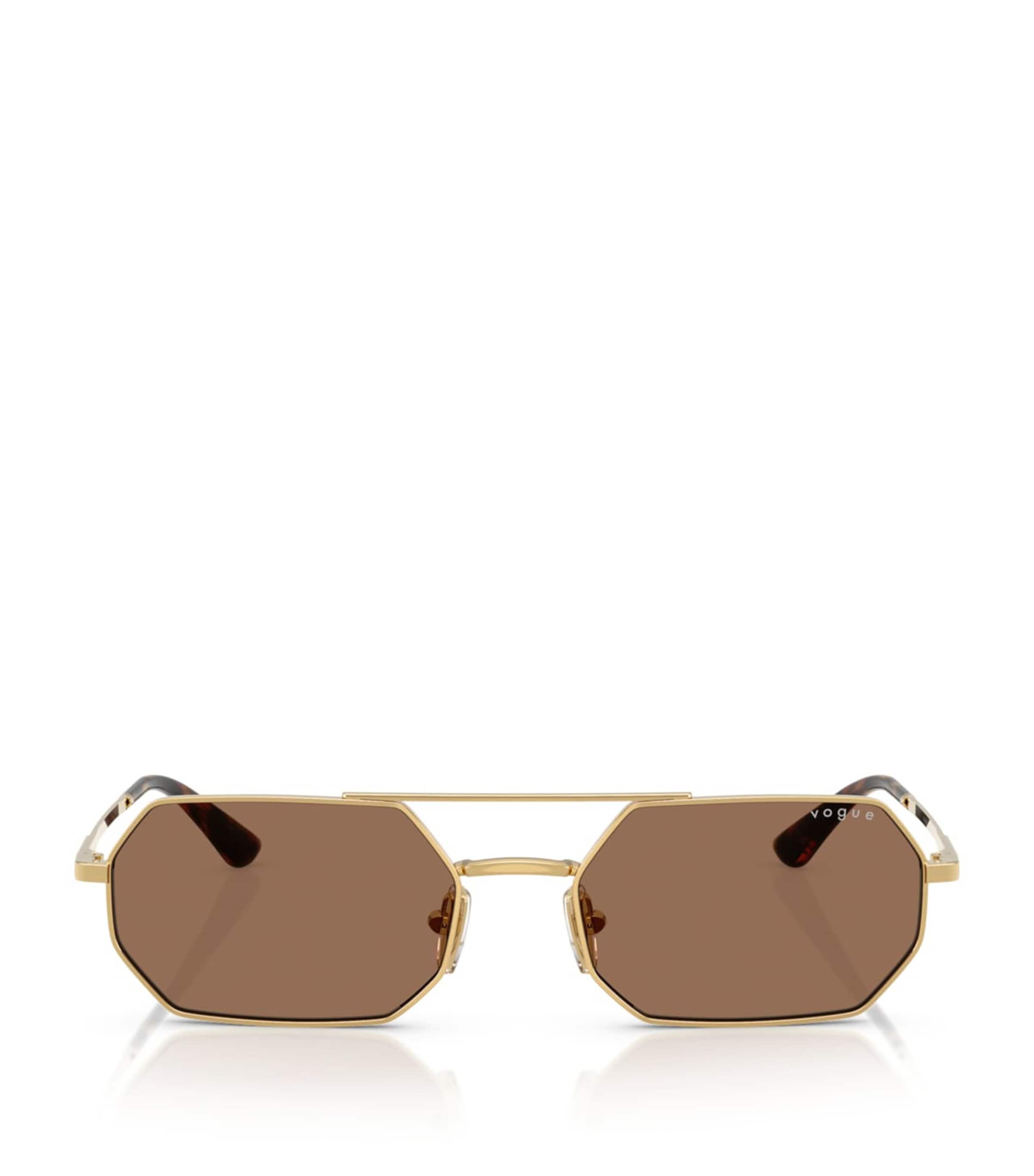 Dolce & Gabbana Wire-Frame Rectangular Sunglasses | Harrods US