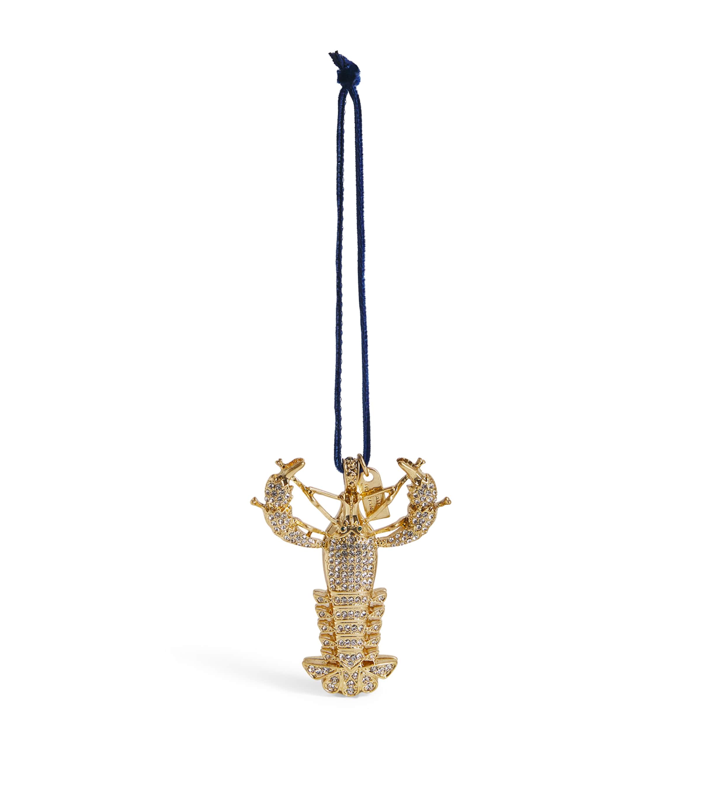 Joanna Buchanan Crystal-Embellished Lobster Tree Decoration Gold