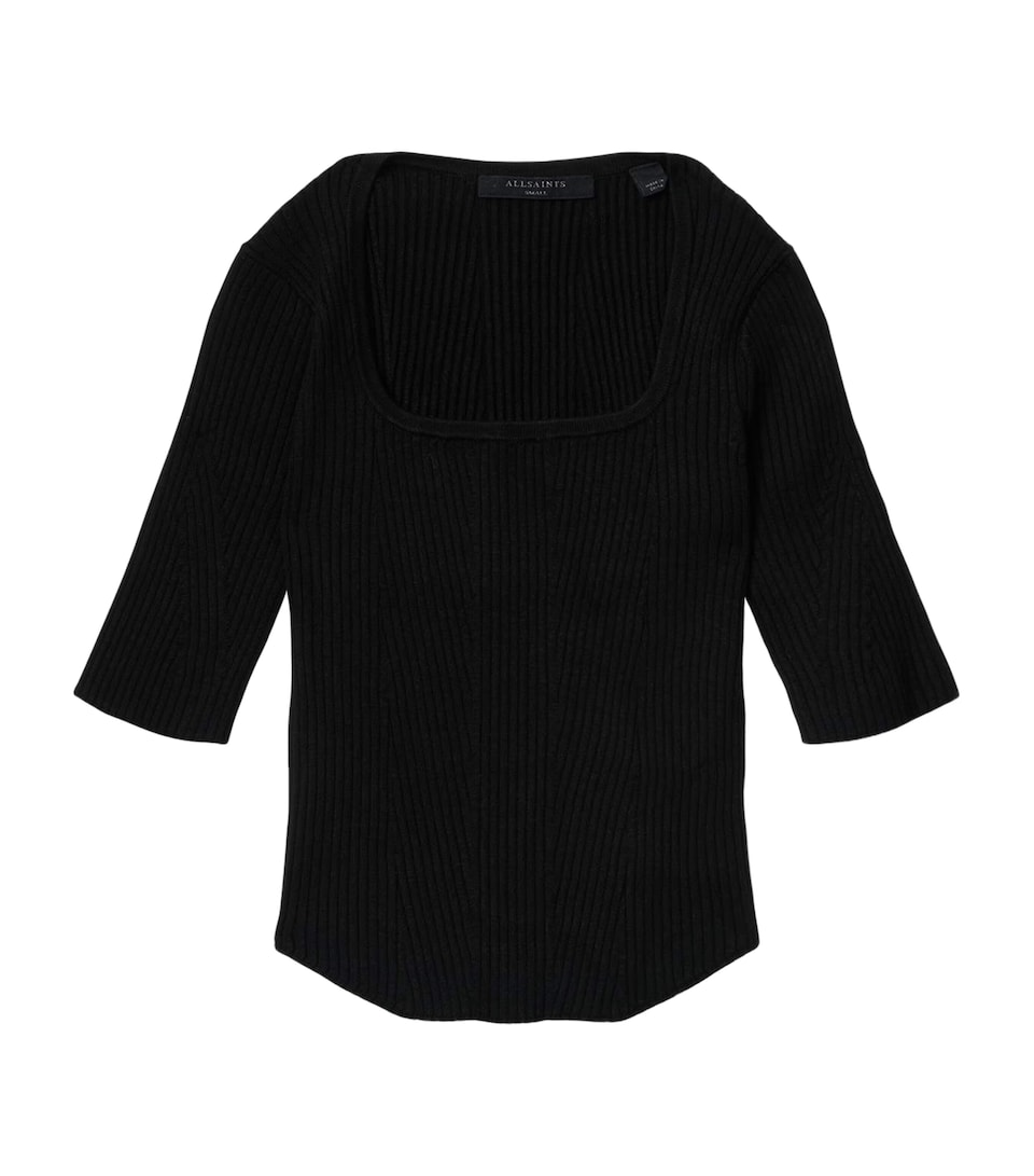AllSaints Womens Cruz Hally Top Black