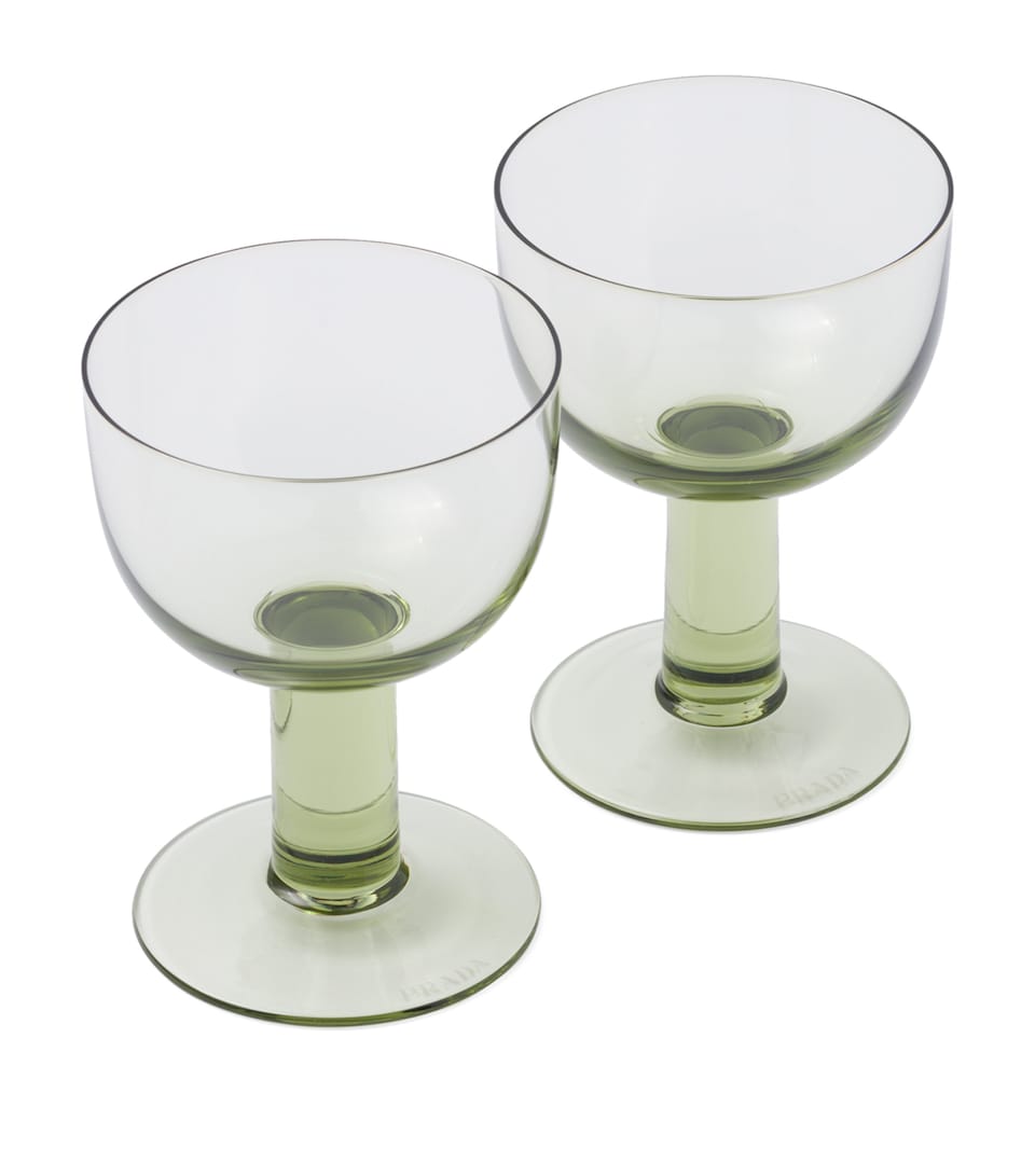 Prada Plinth Red Wine Glasses (Set of 2)