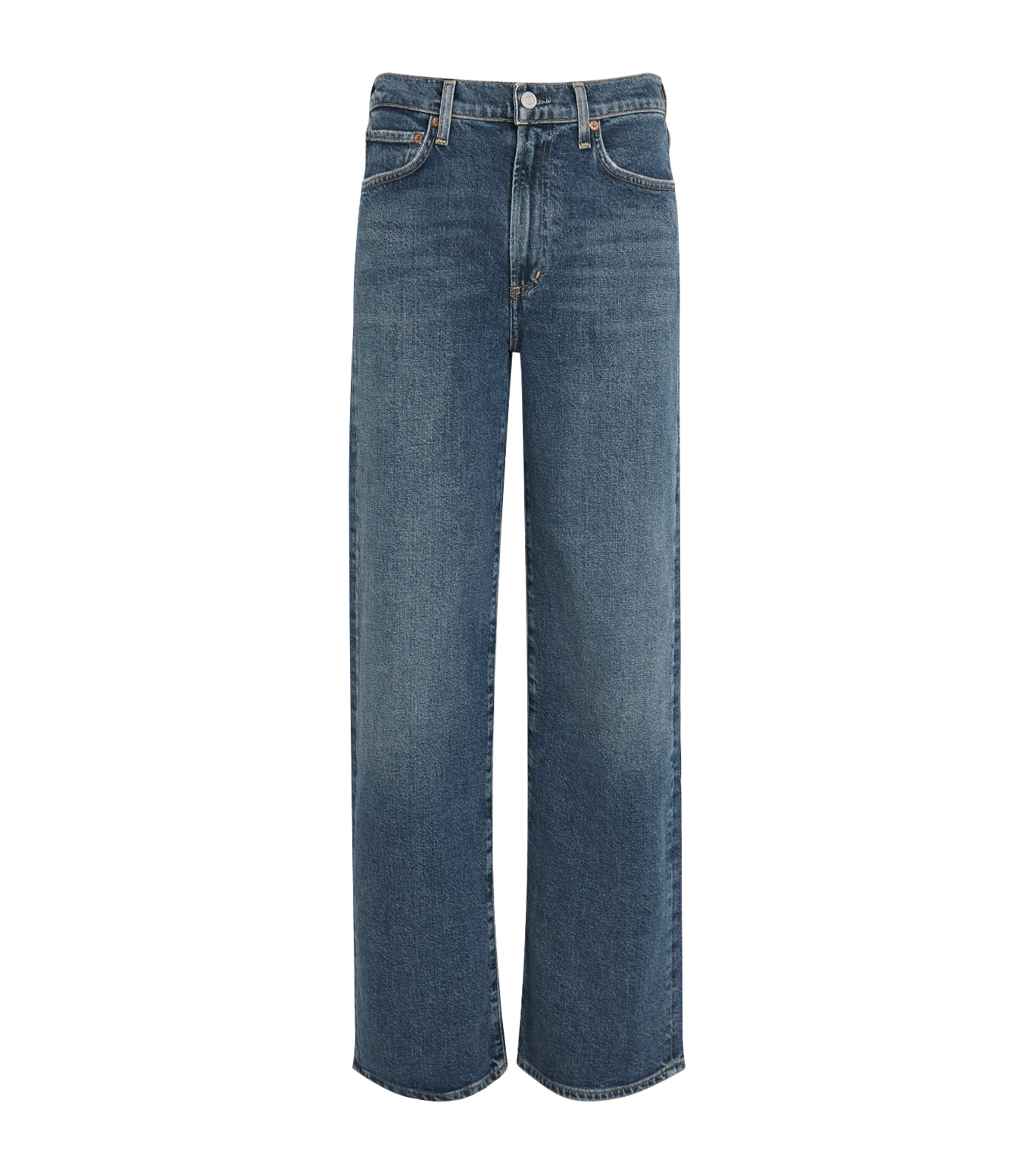 Harper Mid-Rise Straight Jeans