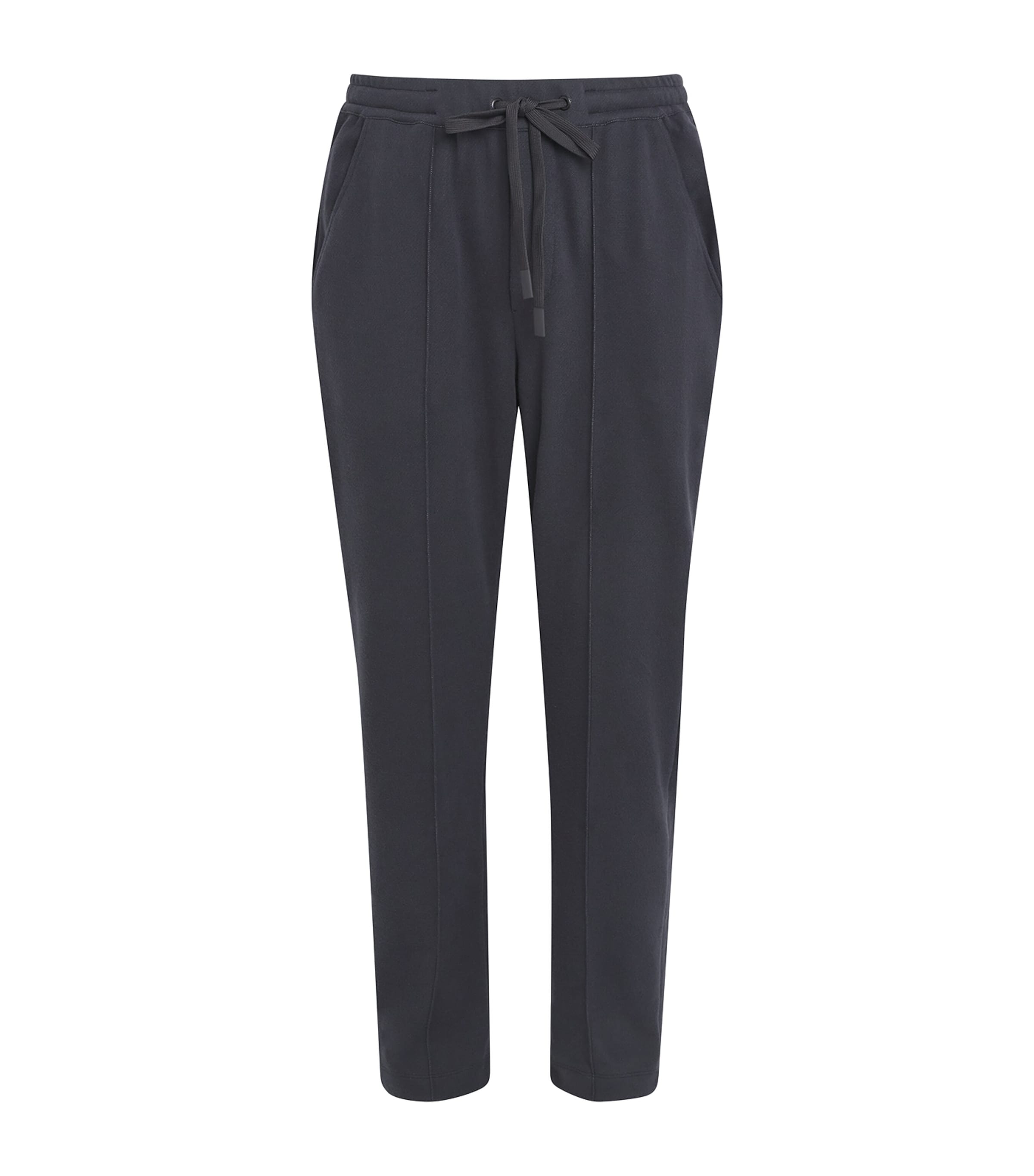 Hanro Mens Stretch-Cotton Travelwear Sweatpants Smokey Cha
