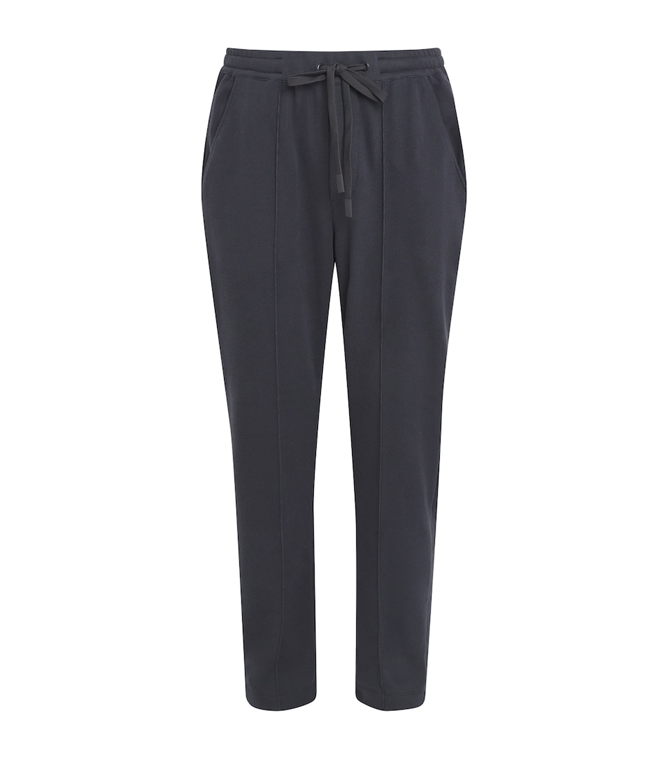 Hanro Mens Stretch-Cotton Travelwear Sweatpants Smokey Cha