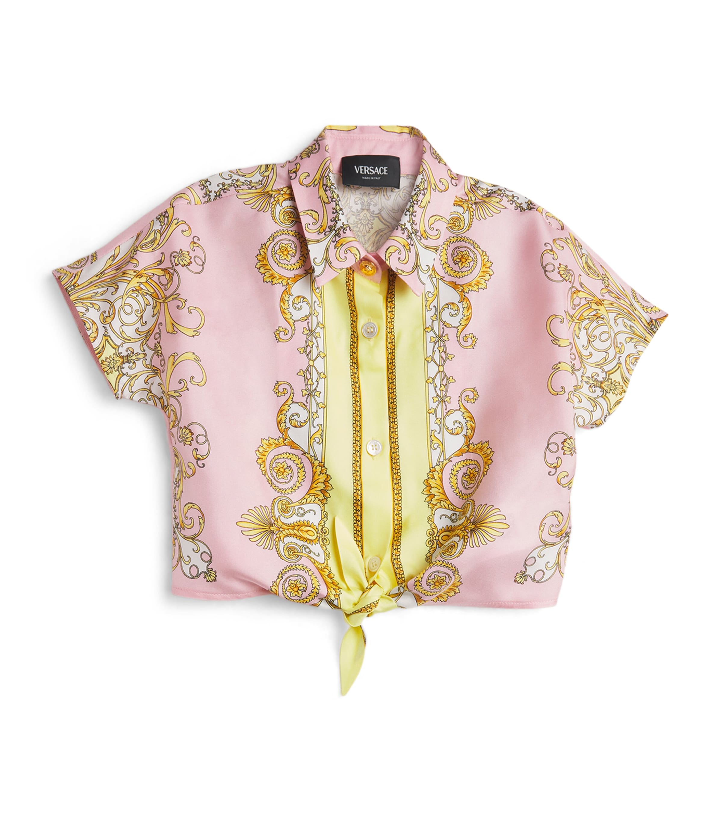 Silk Twill Barocco Shirt Dress (6-14 Years)