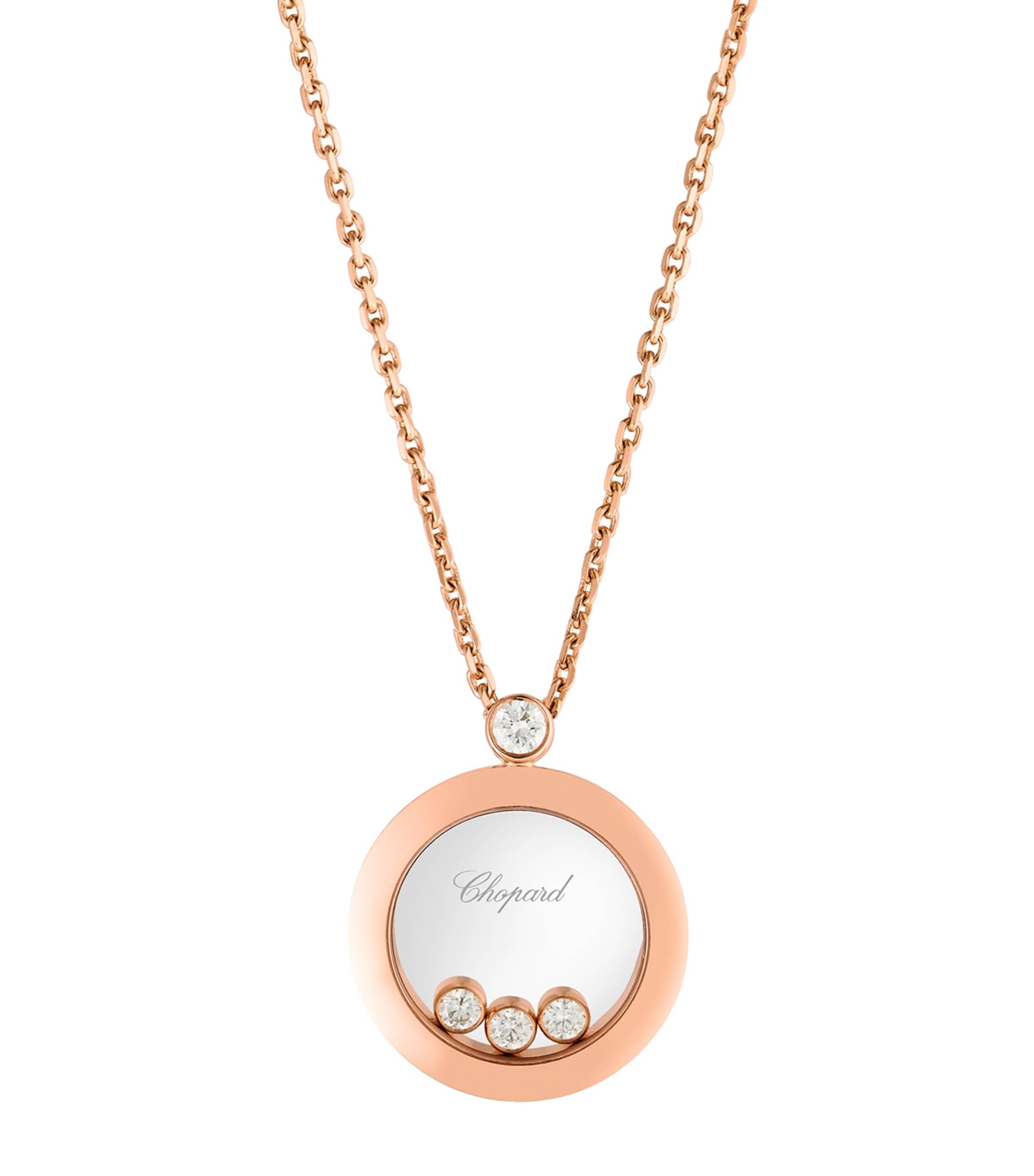 Rose Gold and Diamond Happy Diamonds Pendant