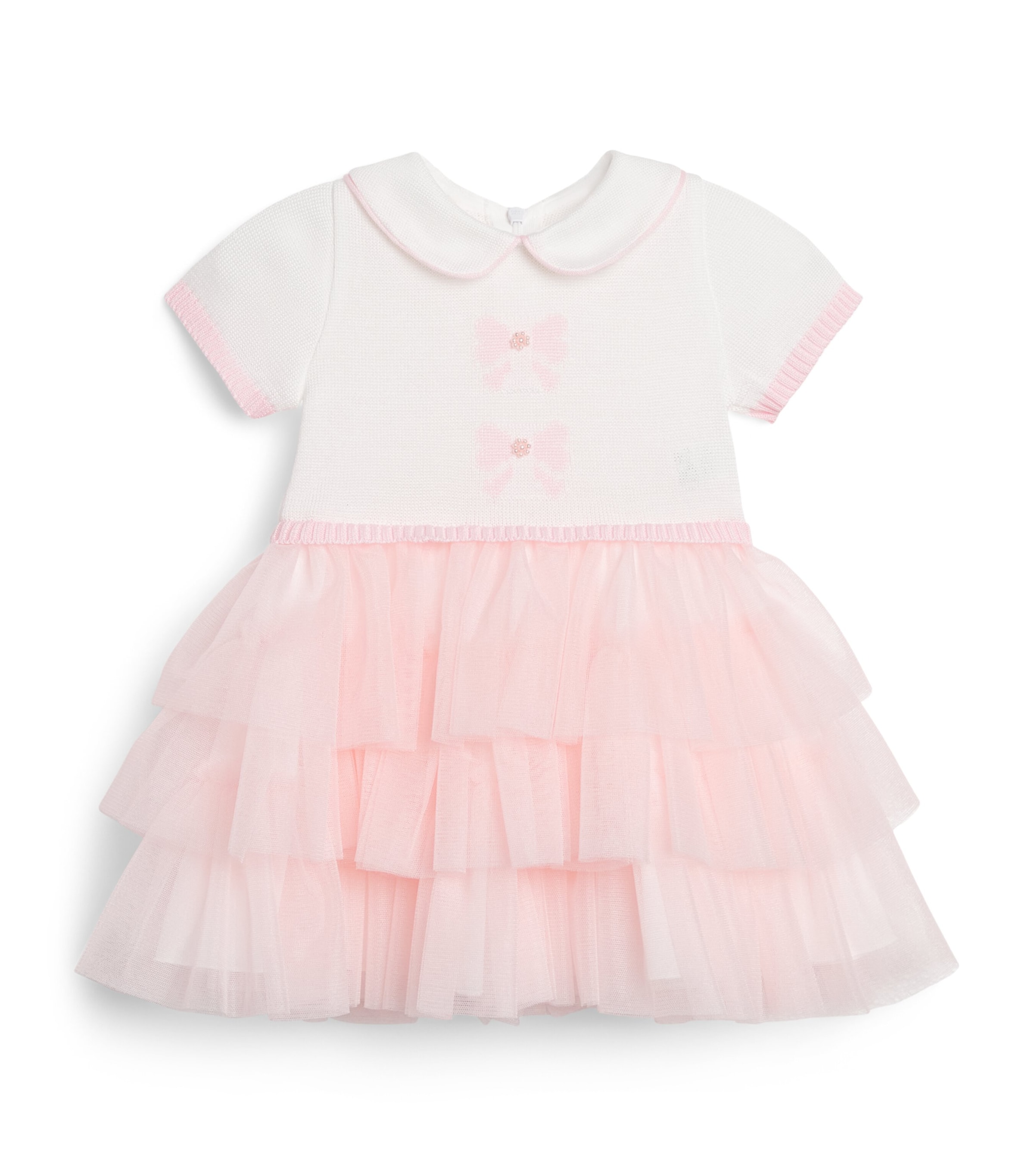 Bimbalo Tulle Maxi Dress (3-24 Months) B/rwhite/pink