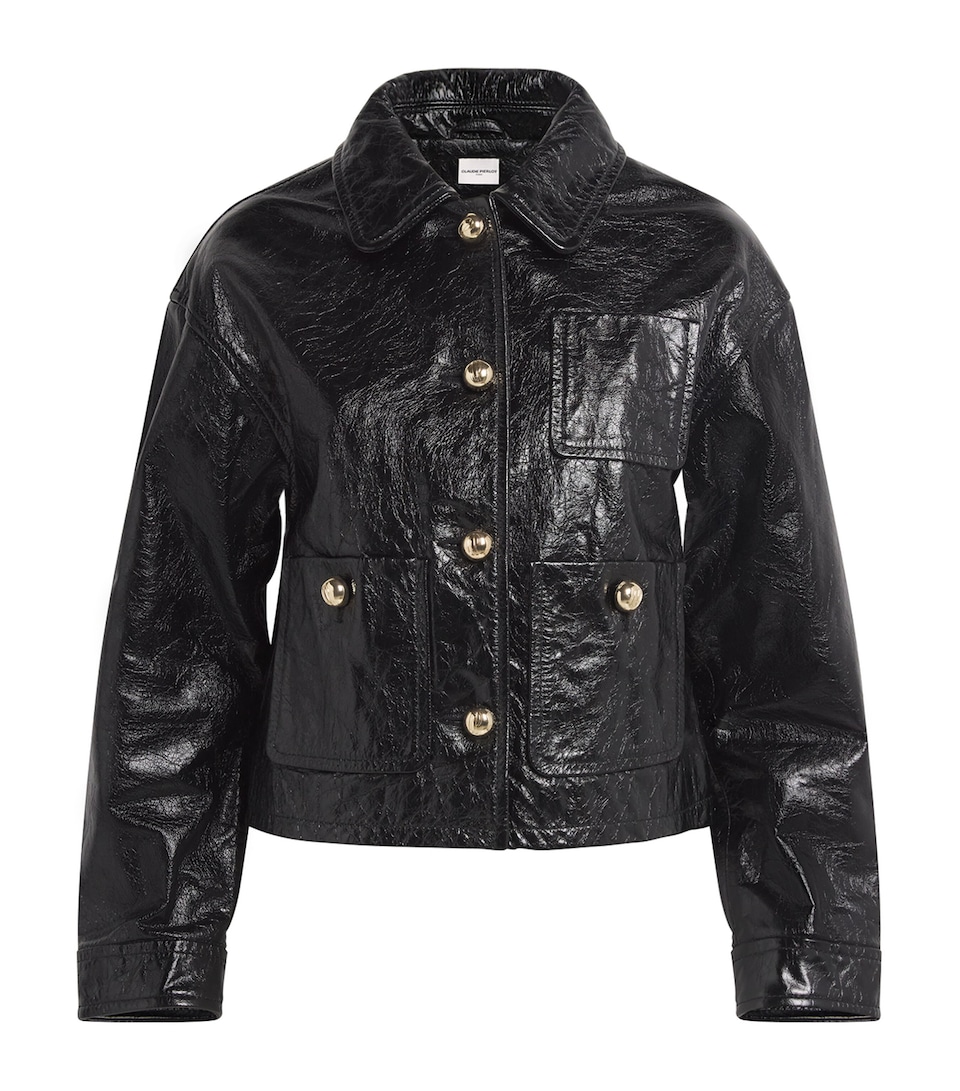 Cropped Leather Jacket