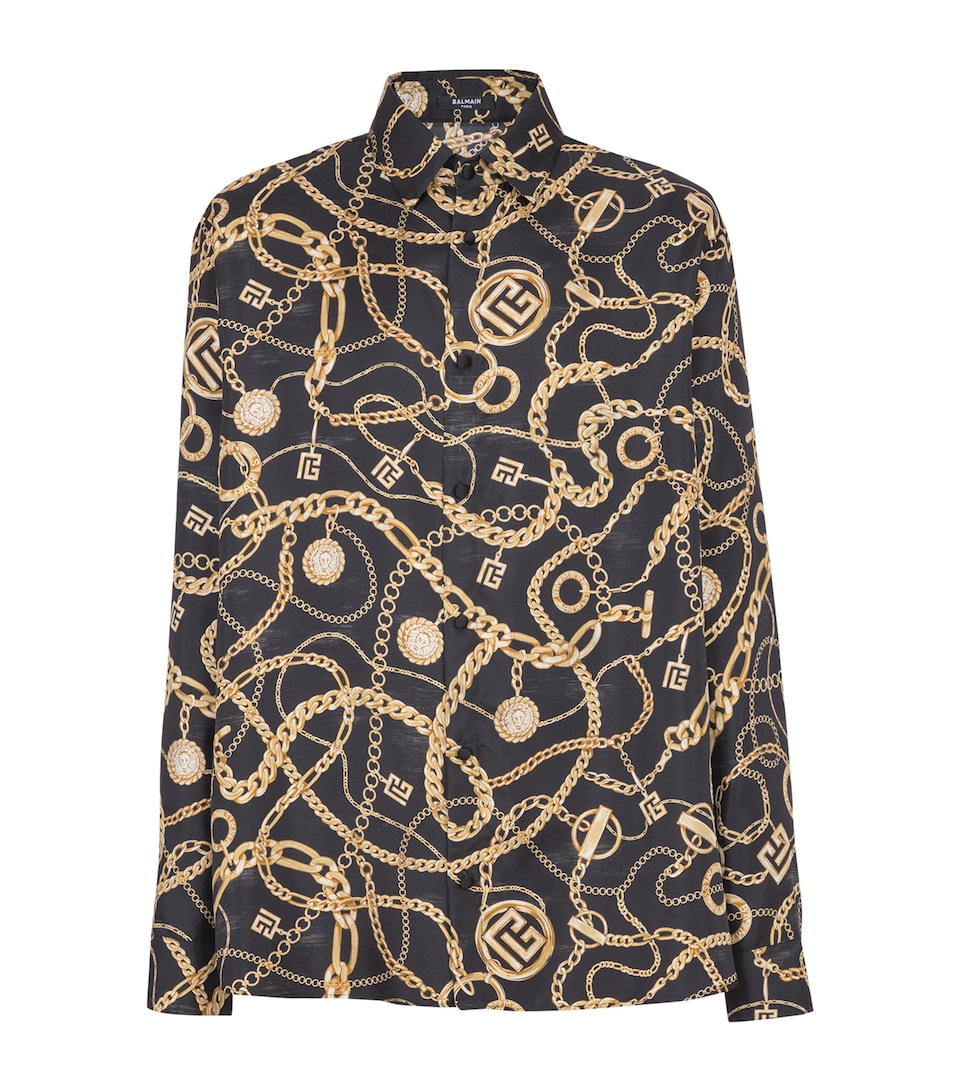 Silk Chain Print Shirt