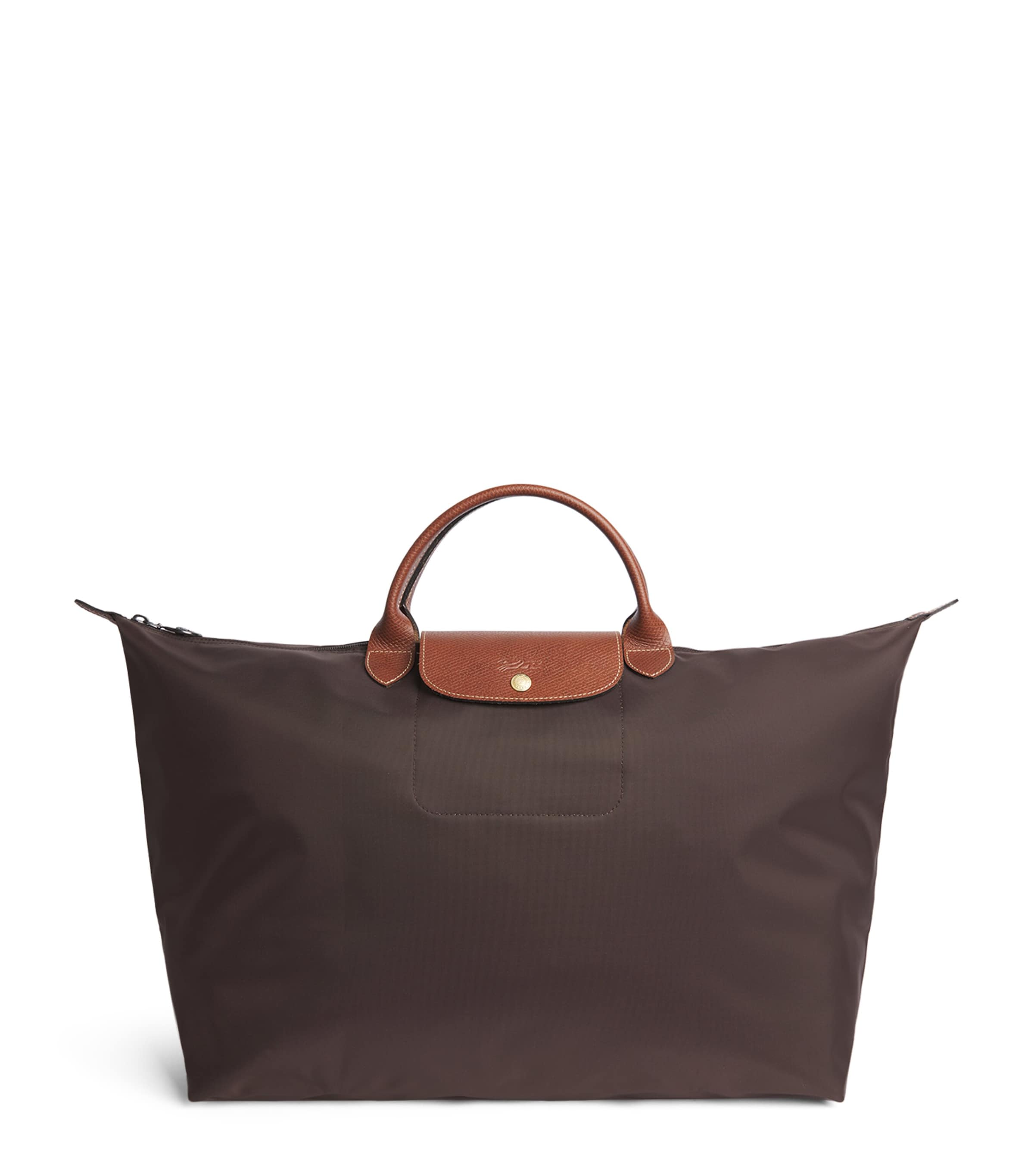Longchamp Large Le Pliage Original Travel Bag Moka