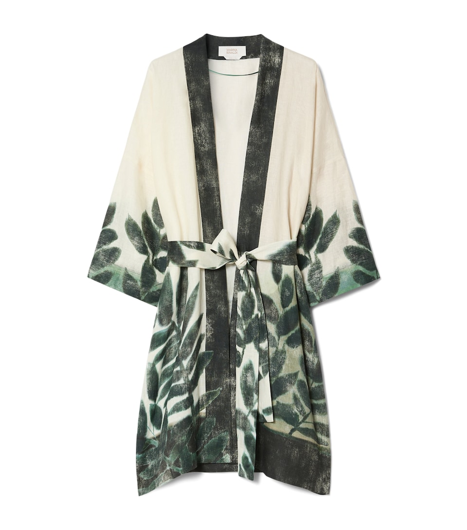 Linen Canvas Kimono Top