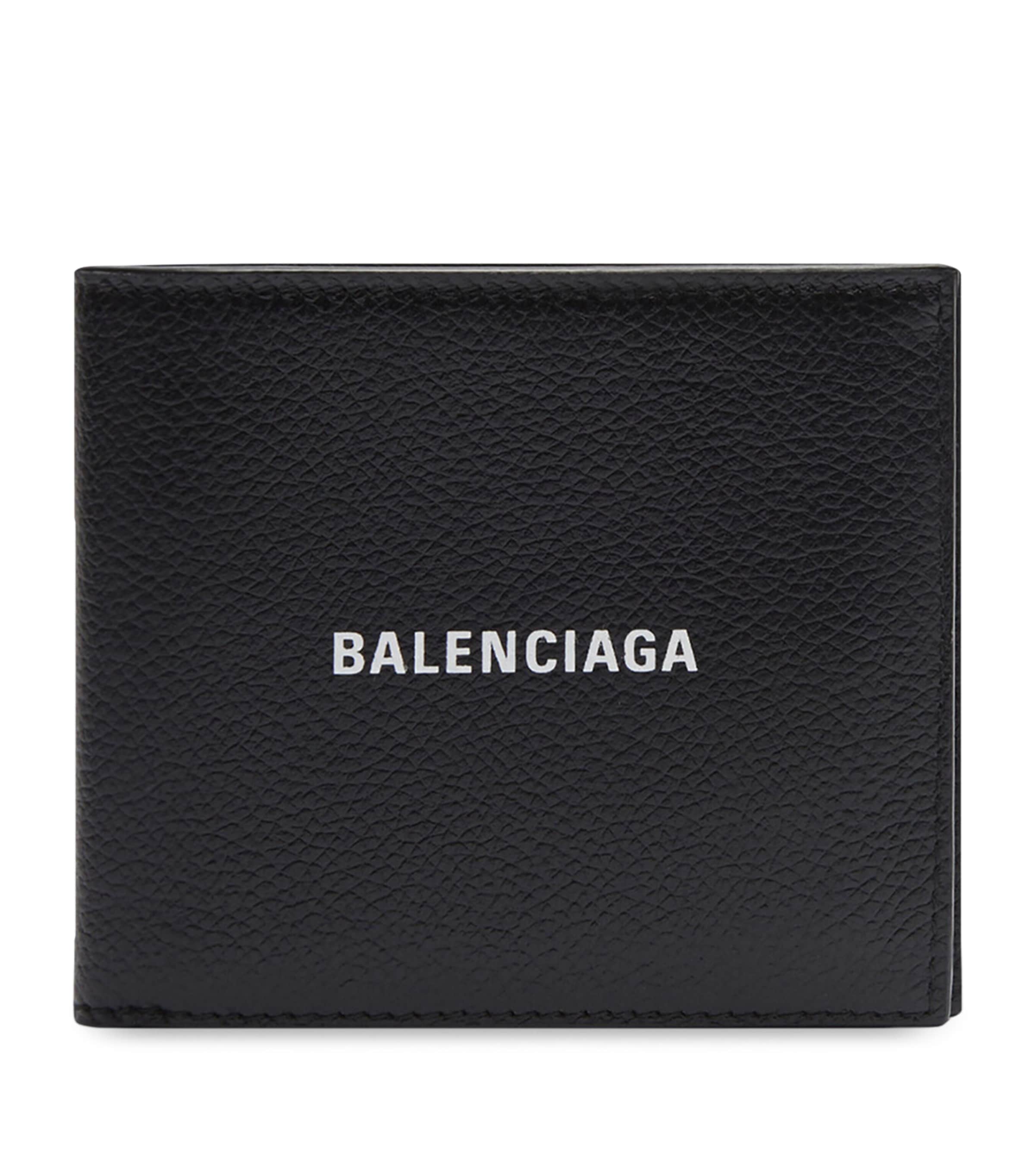 Balenciaga Leather Logo Bifold Wallet