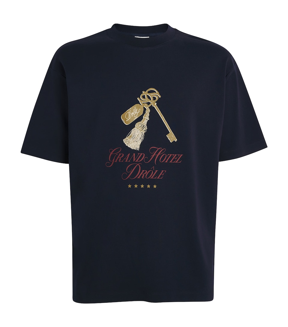 Cotton Grand Hotel Print T-Shirt