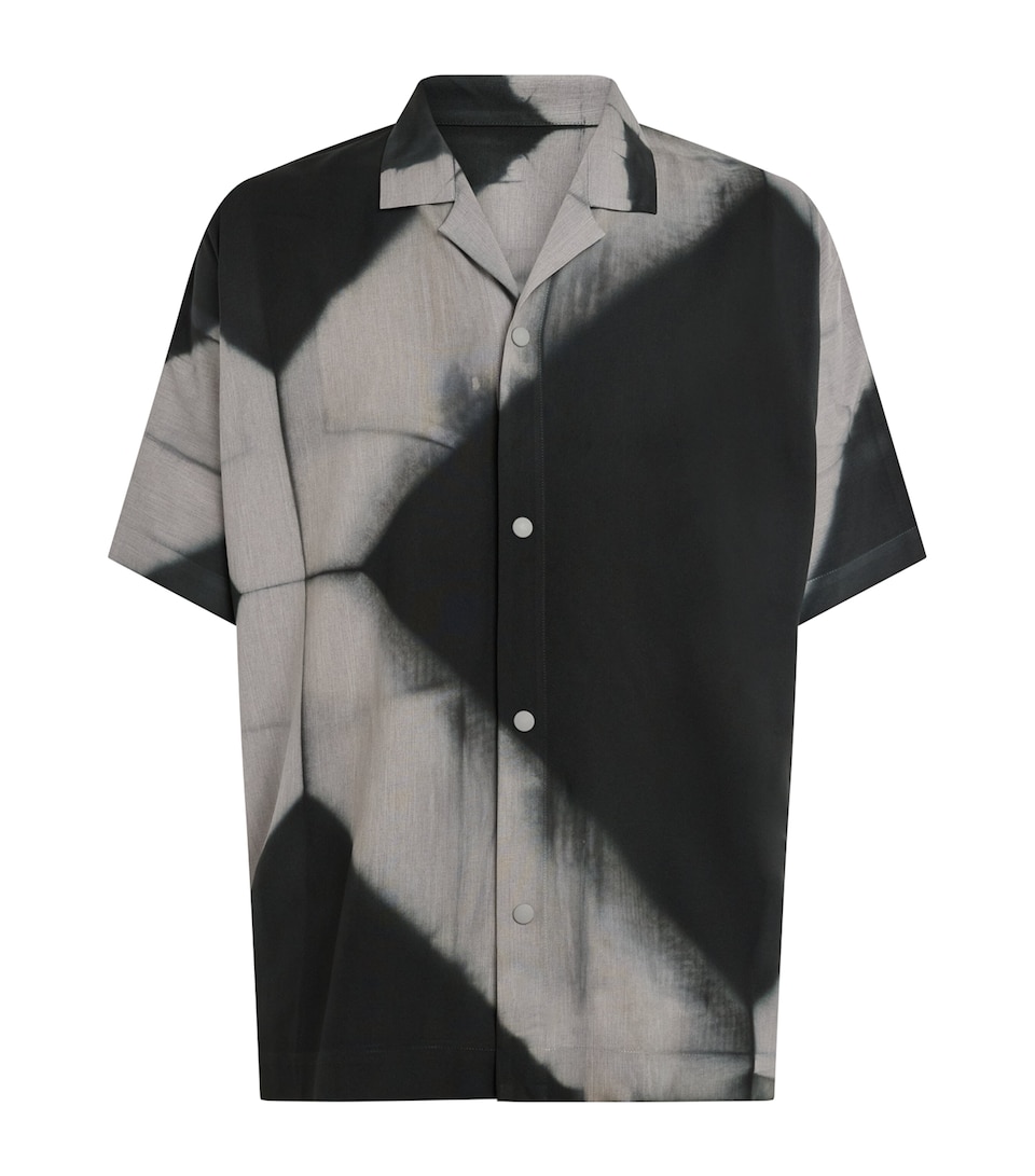 IM MEN Mens Itajime Print Shirt Black