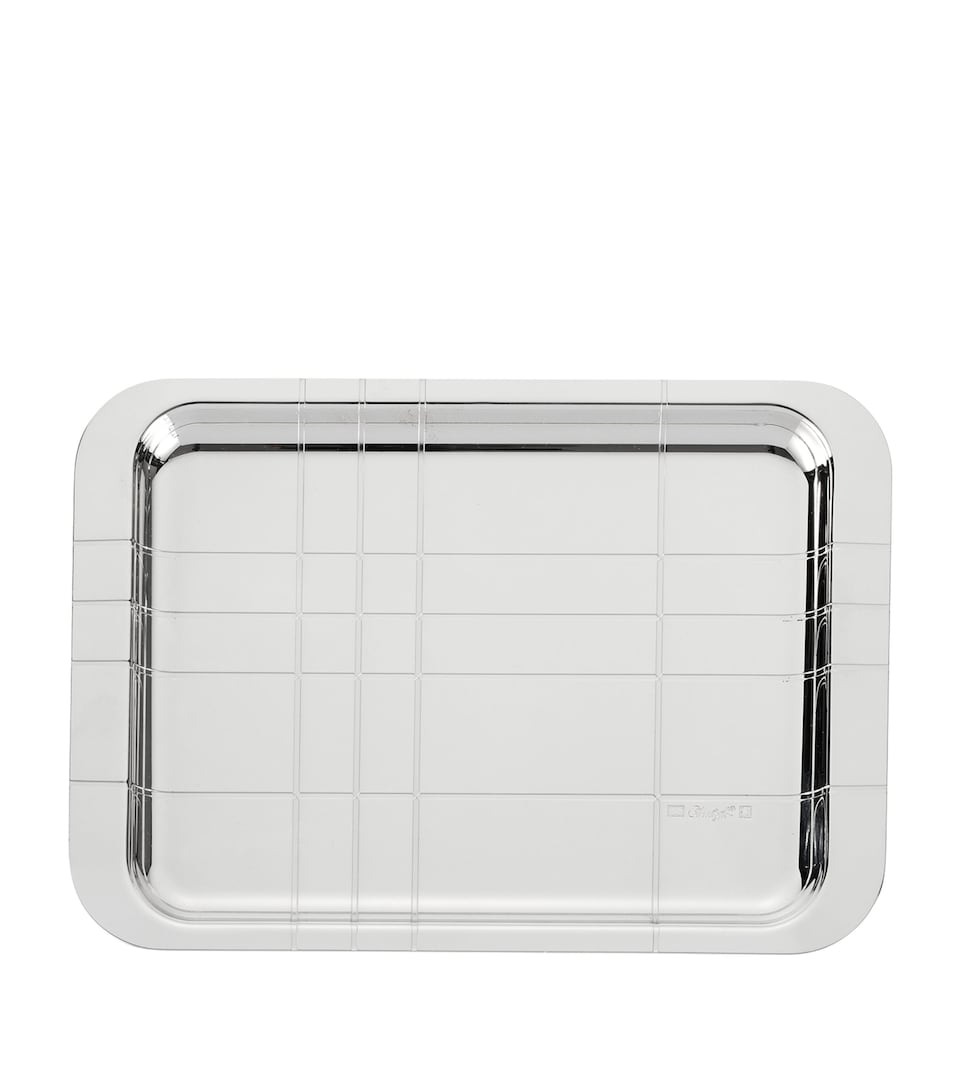 Silver-Plated Graphik Tray (22cm x 16cm)