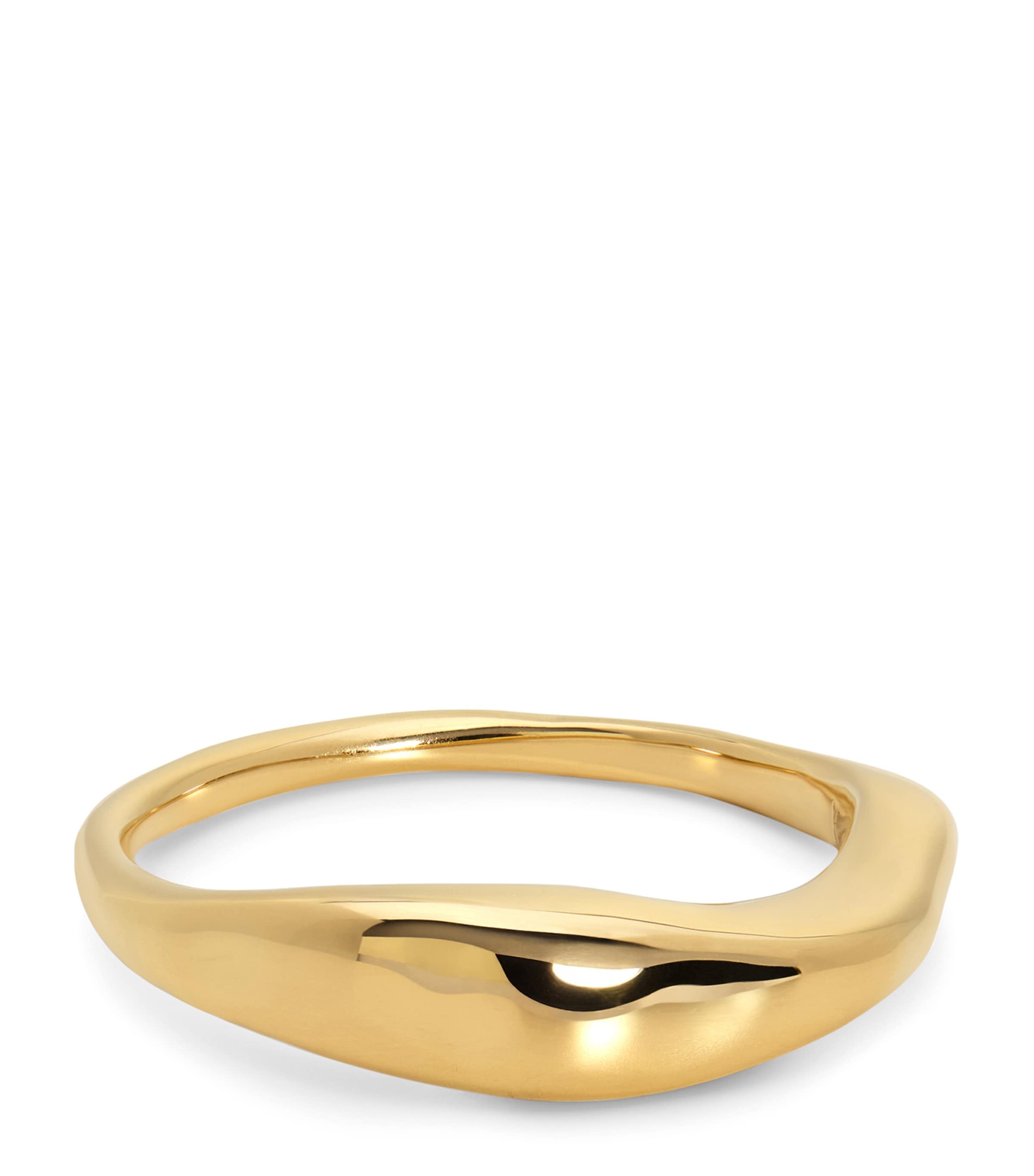 Monica Vinader Gold Vermeil Antica Stacking Ring Gold