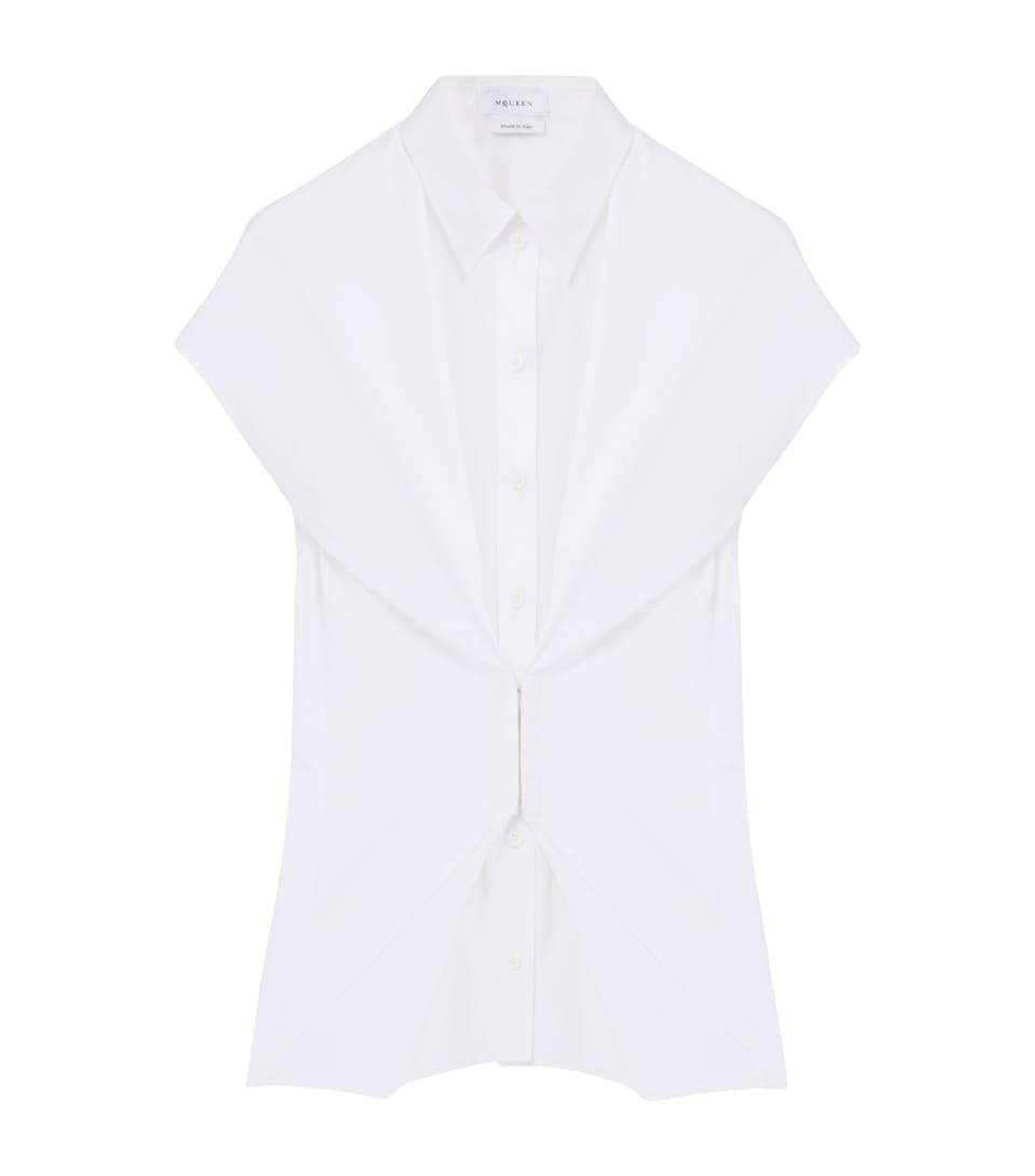 Cotton Gathered Shirt