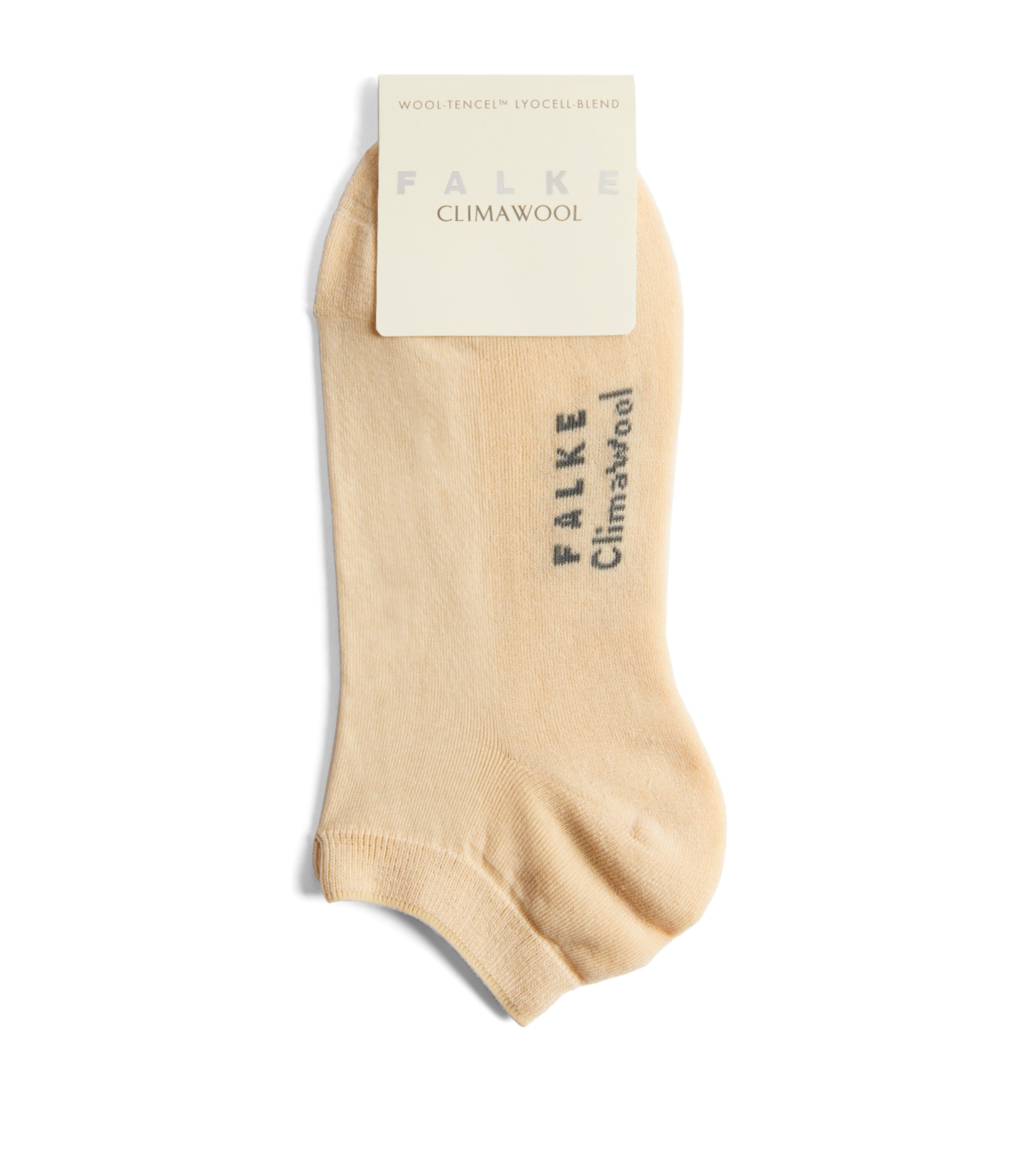 Falke Womens Climawool Ankle Socks Cream