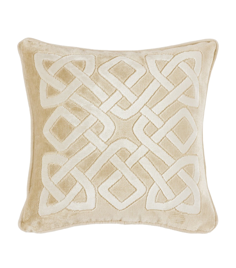 Yves Delorme Entrelac Dune Square Cushion Cover (45cm x 45cm) Dune
