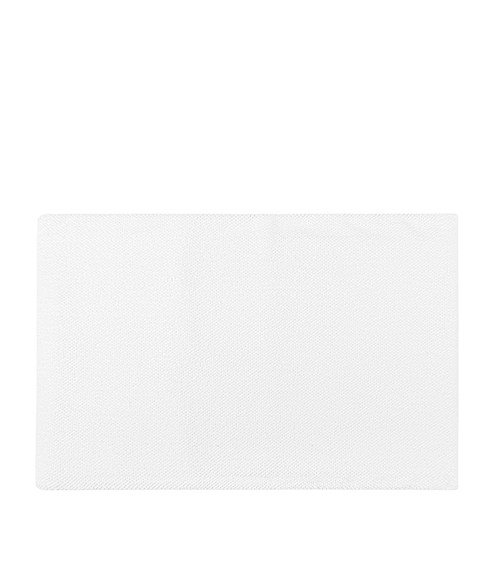 GRACCIOZA Cotton Pearls Bath Mat (60cm x 100cm) White