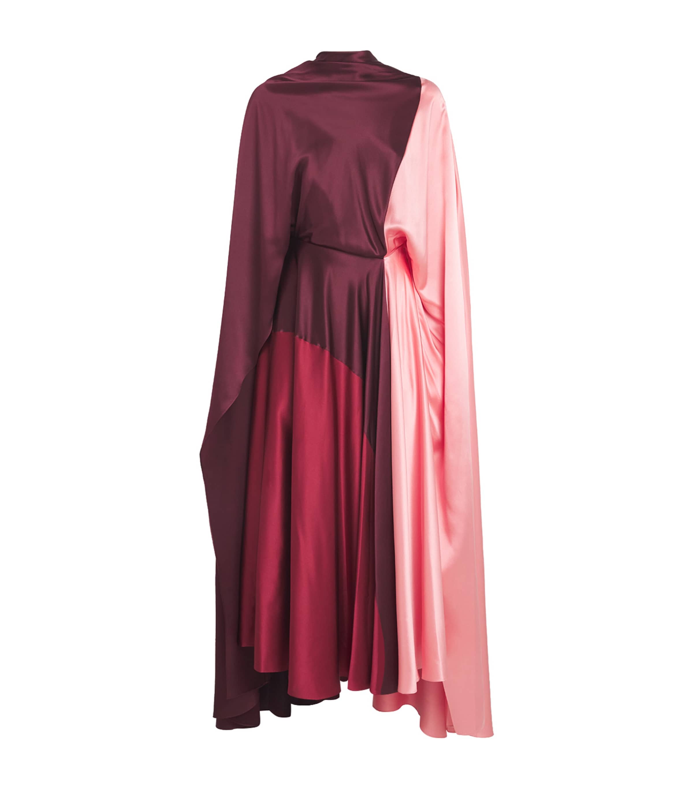 Roksanda Womens Silk Satin Andromeda Maxi Dress Calliope/brgndy