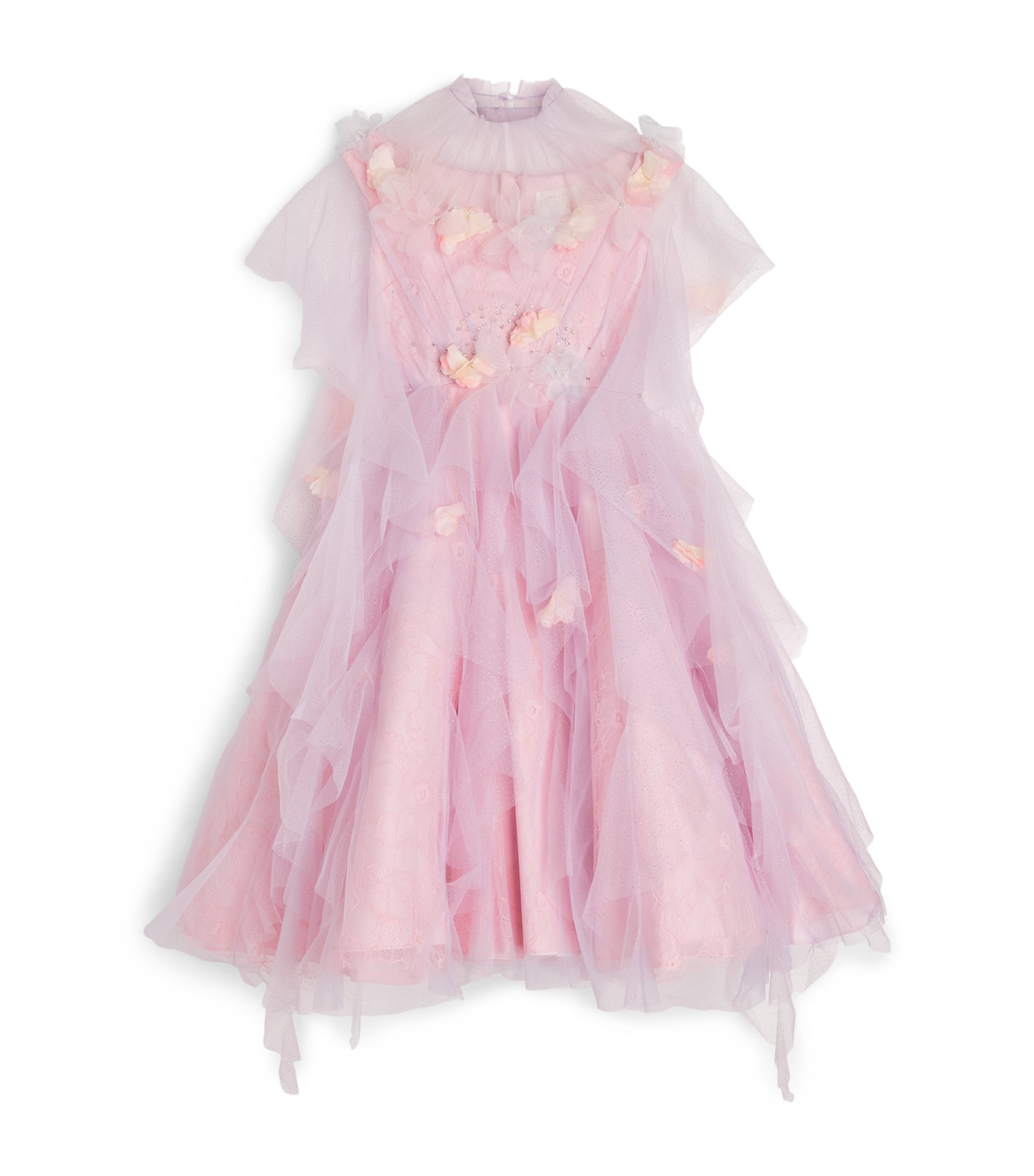 Tulle-Lace Floral Dress (4-10 Years)