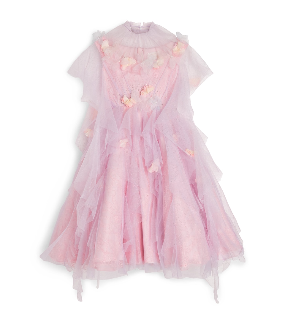 Tulle-Lace Floral Dress (4-10 Years)