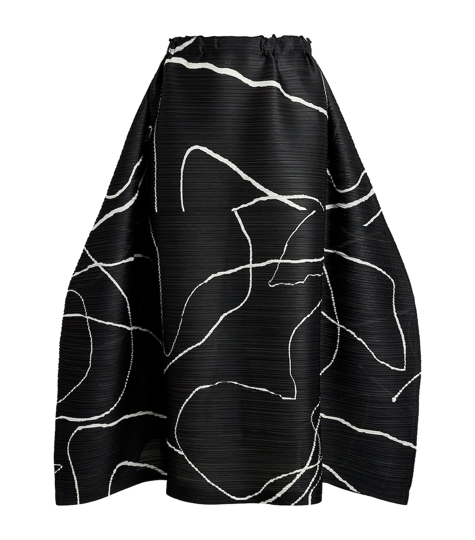 Printed Pause Midi Skirt