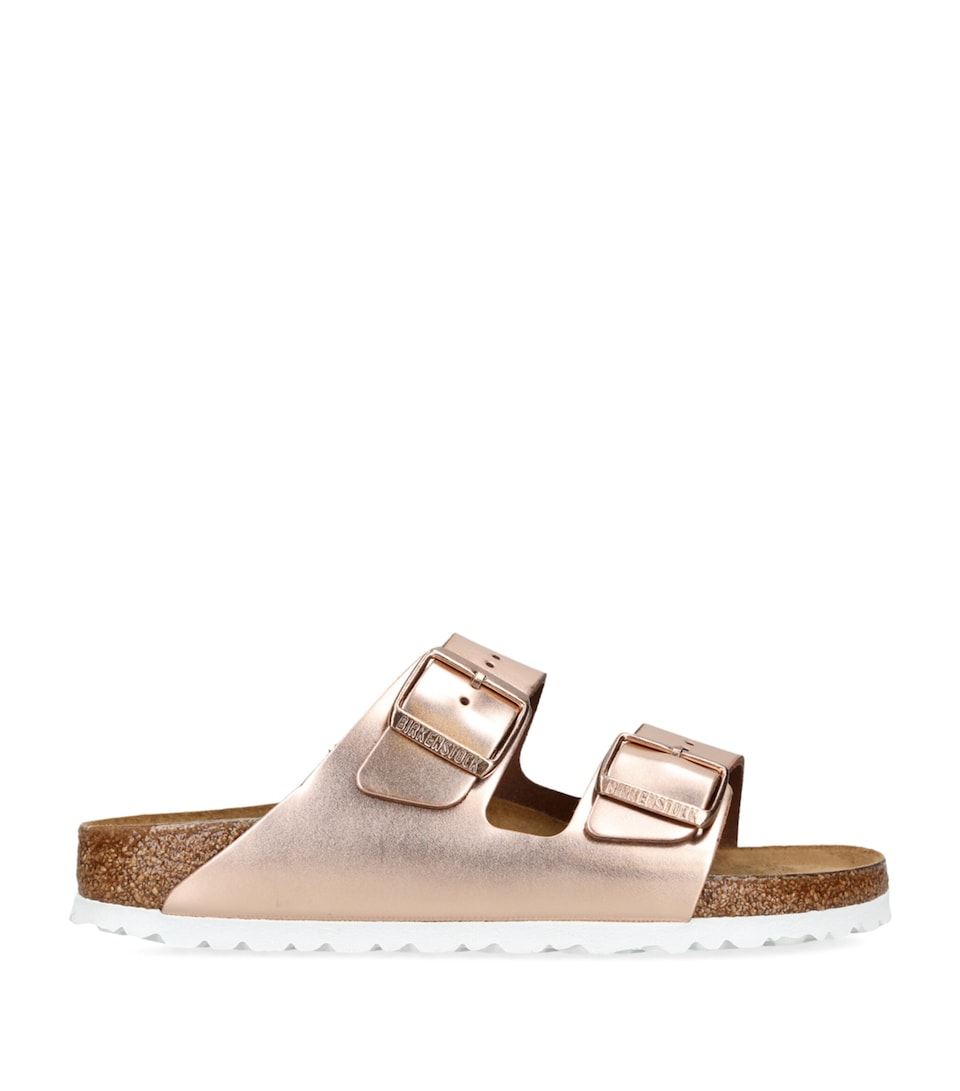 Leather Metallic Arizona Sandals
