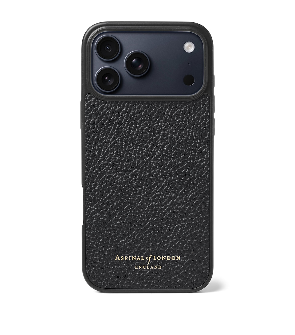 Grained Leather iPhone 17 Pro Case