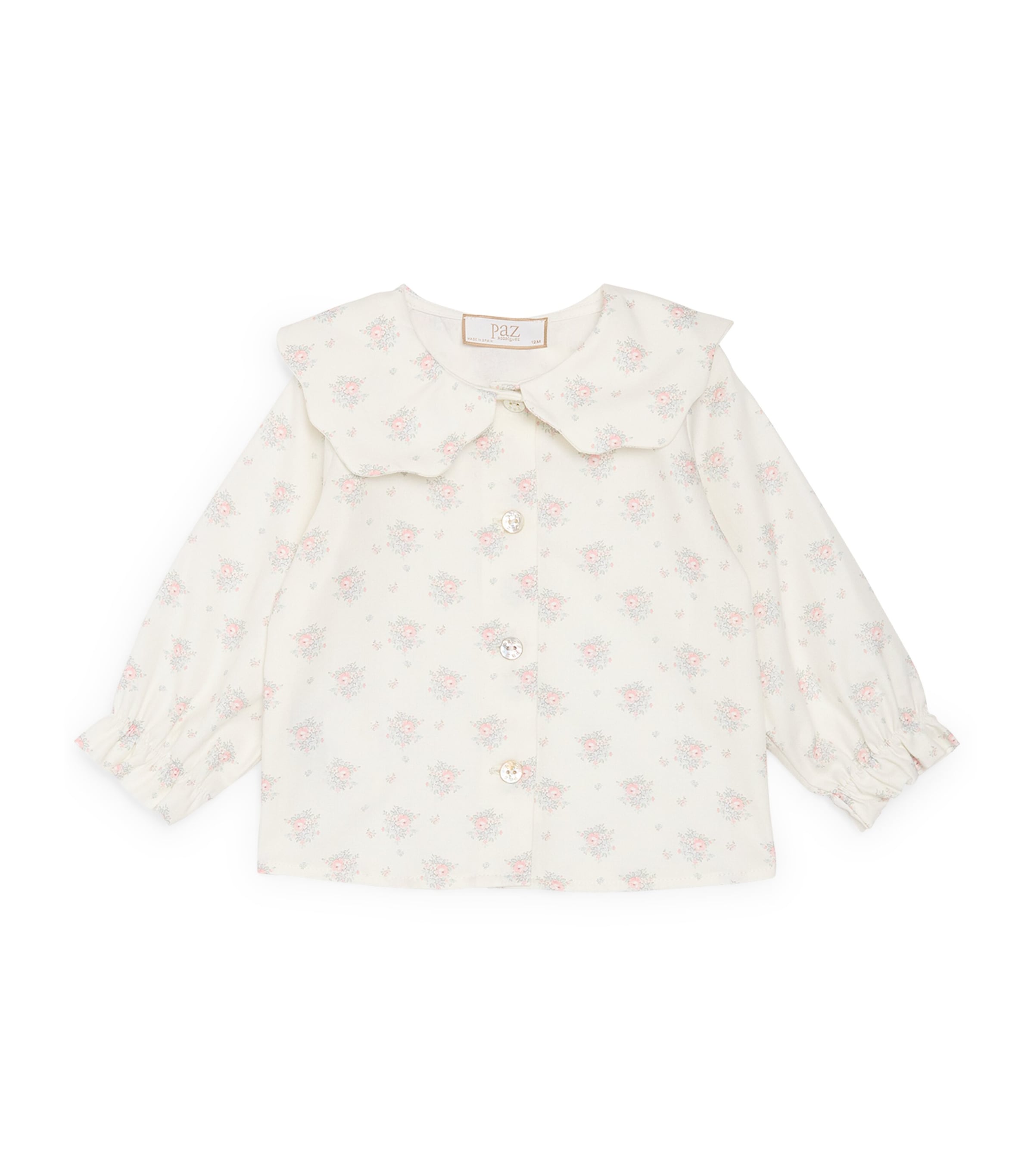 Paz Rodriguez Cotton Floral Blouse (12 Months) +