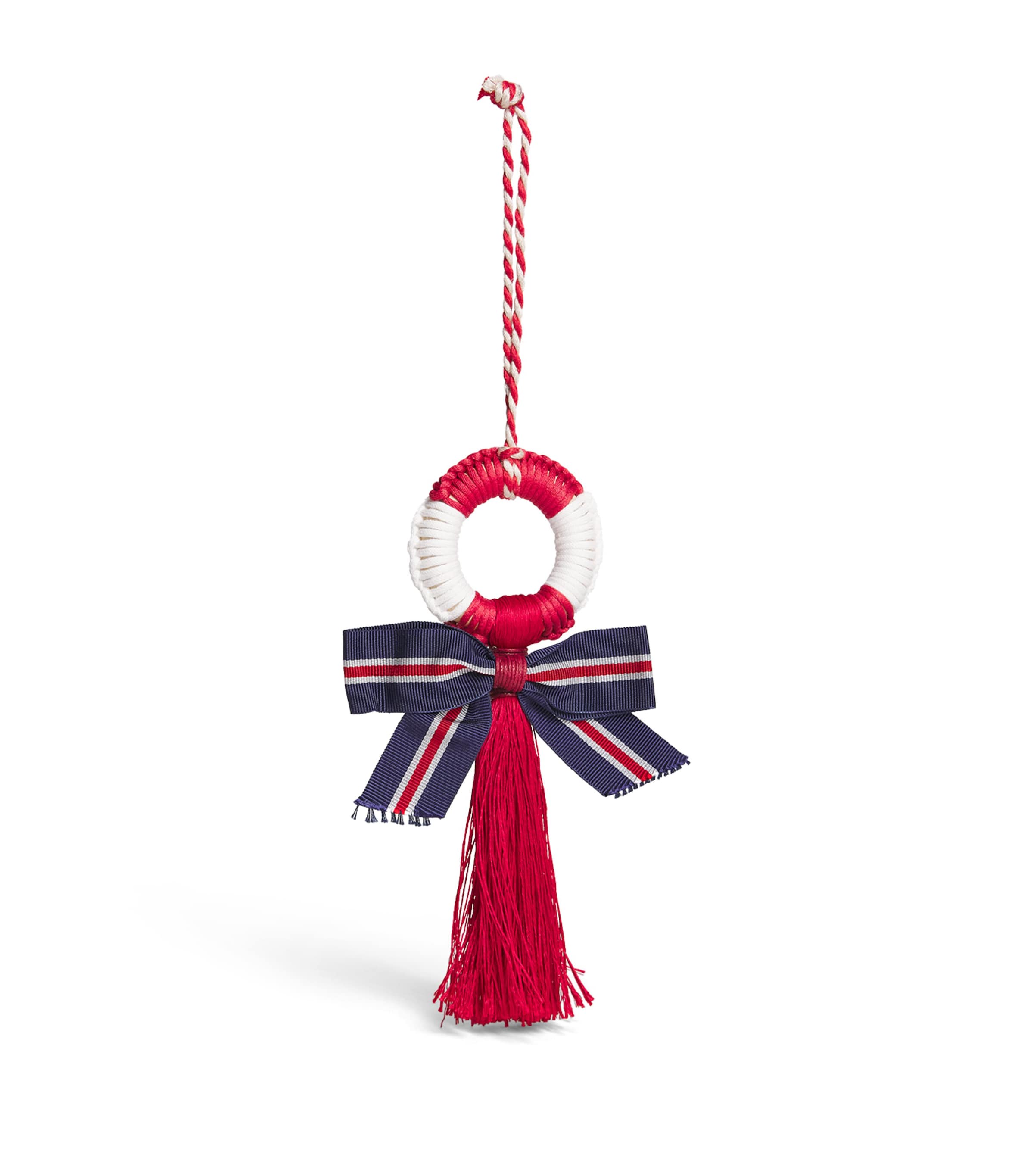 Jessica Light Life Ring Tree Decoration Red/white