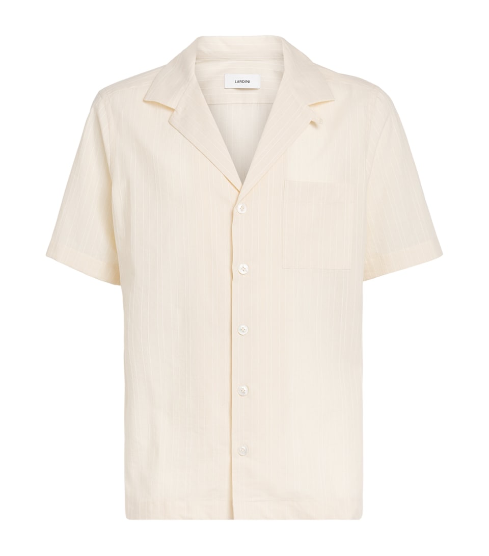 Cotton Stripe Short-Sleeve Shirt