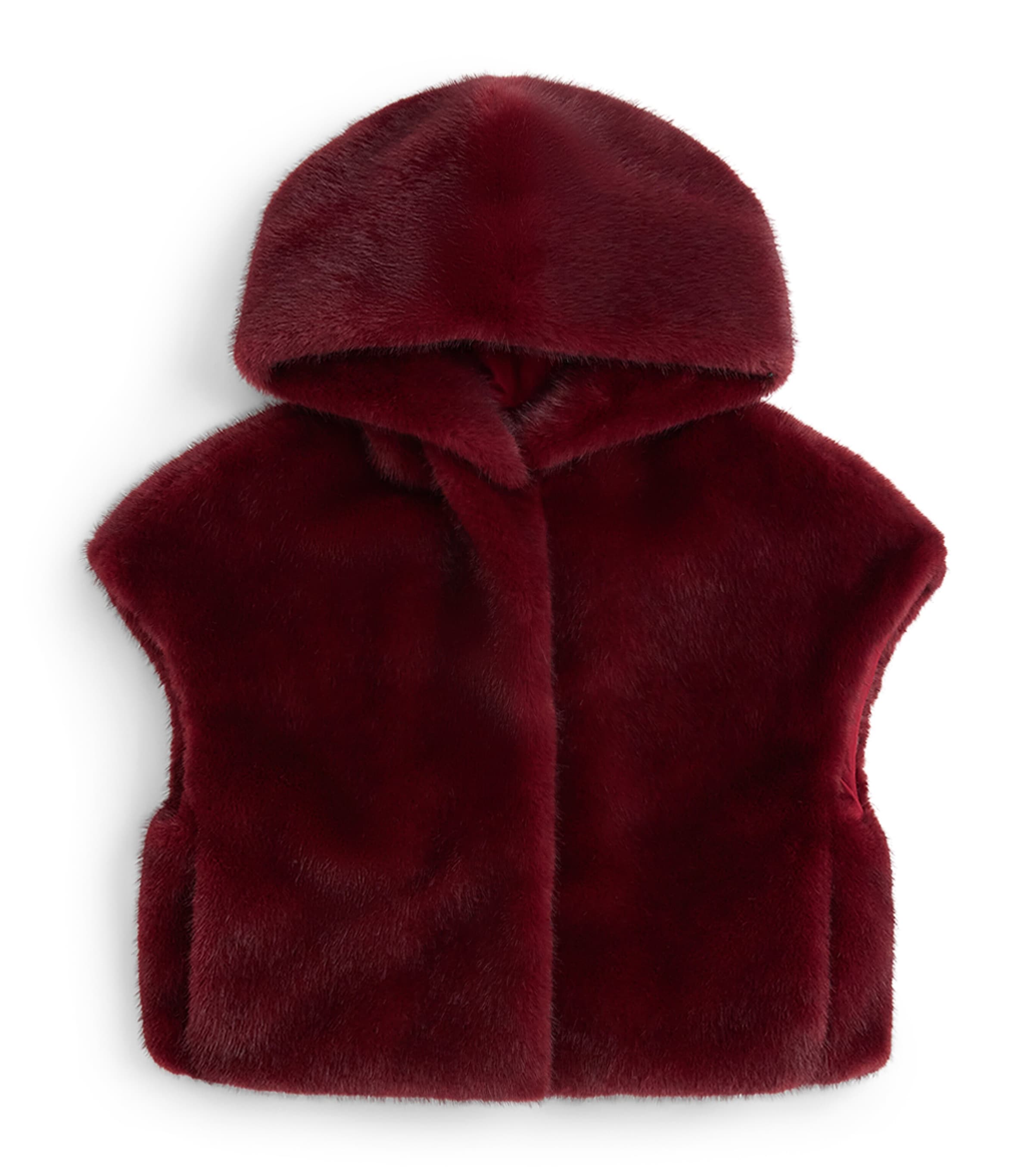 Monnalisa Plush Hooded Vest (4-12 Years) Susina