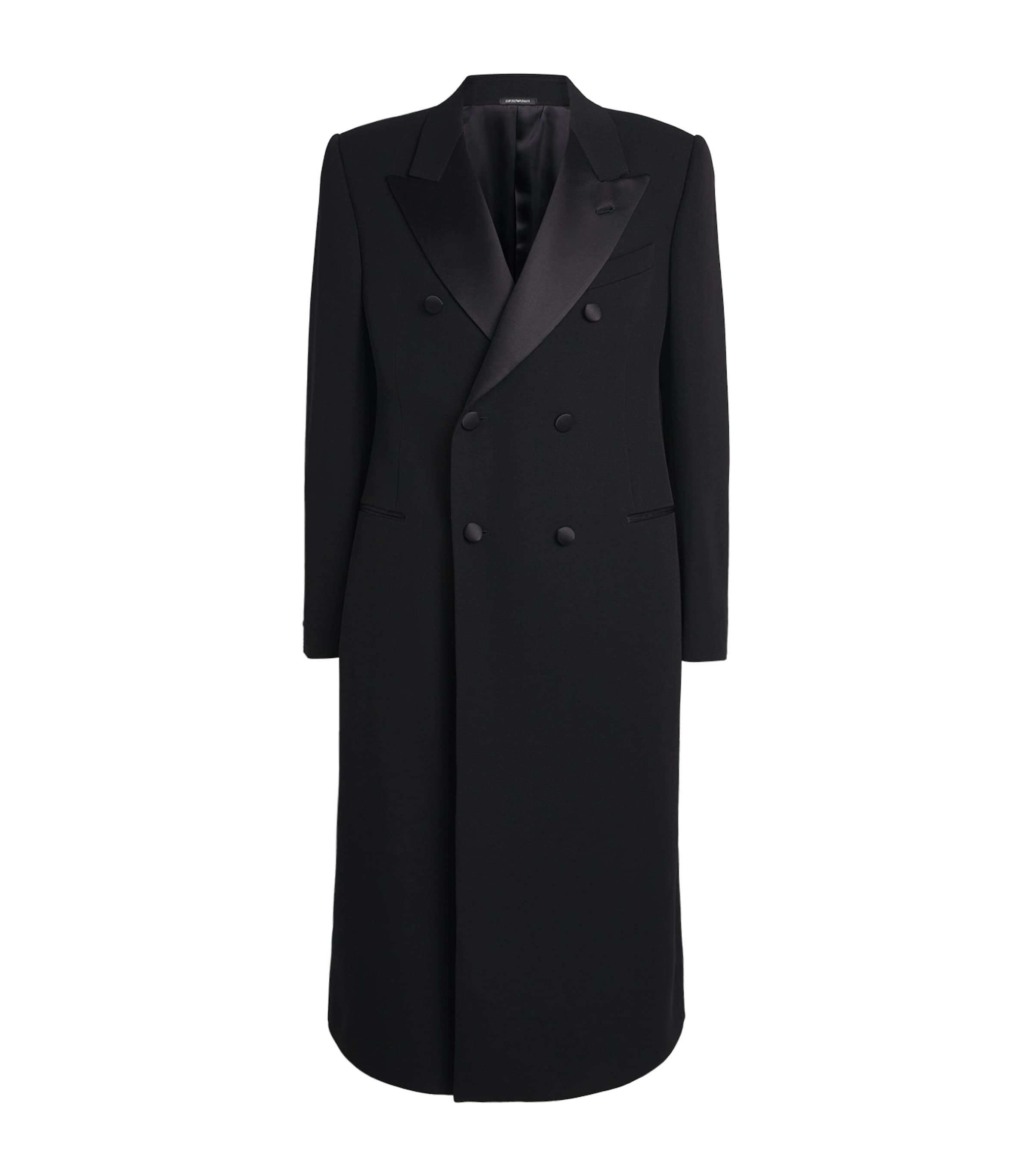 Virgin Wool Double-Breasted Coat