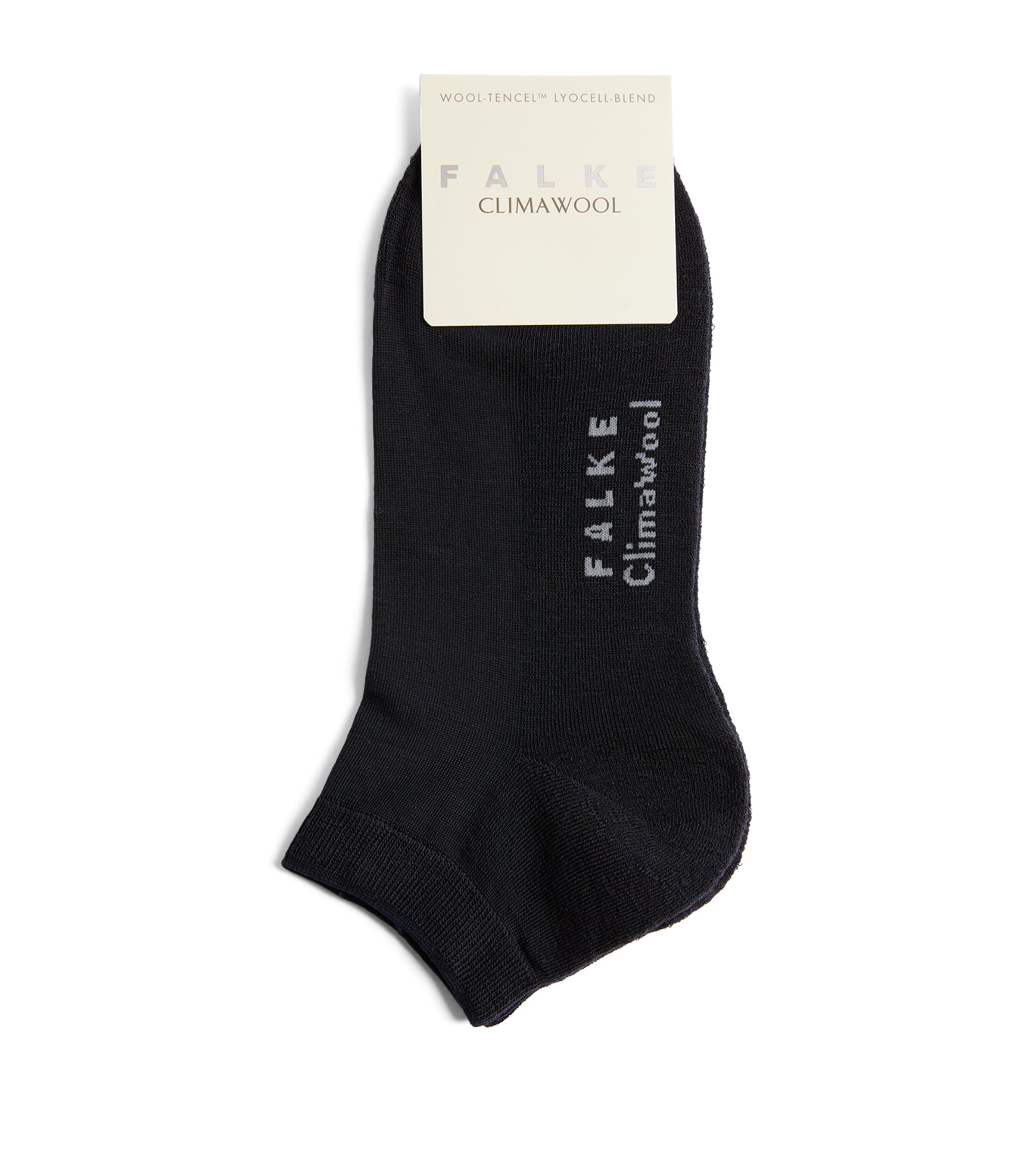 Falke Womens Climawool Ankle Socks Dark Navy